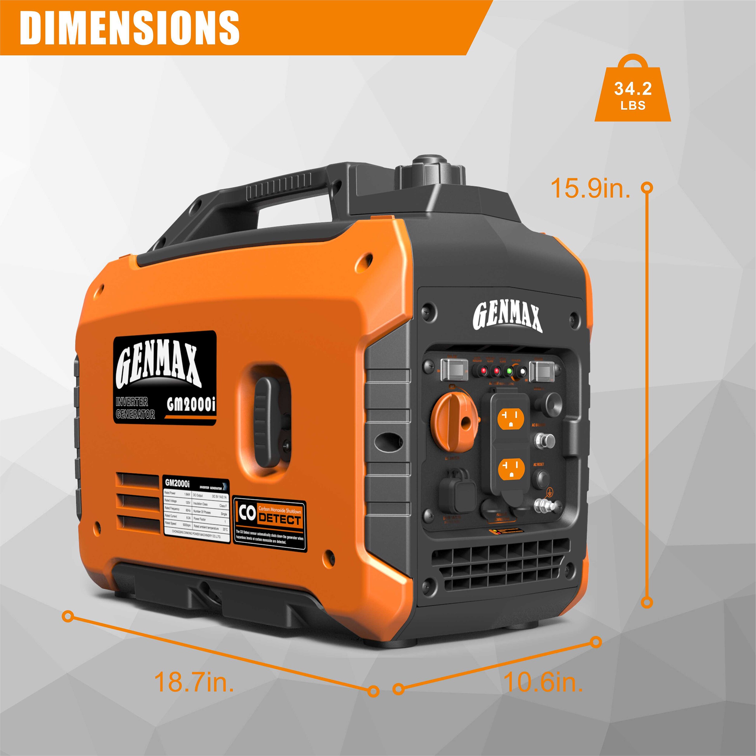 GENMAX GM2000I Inverter-Generators - View #5