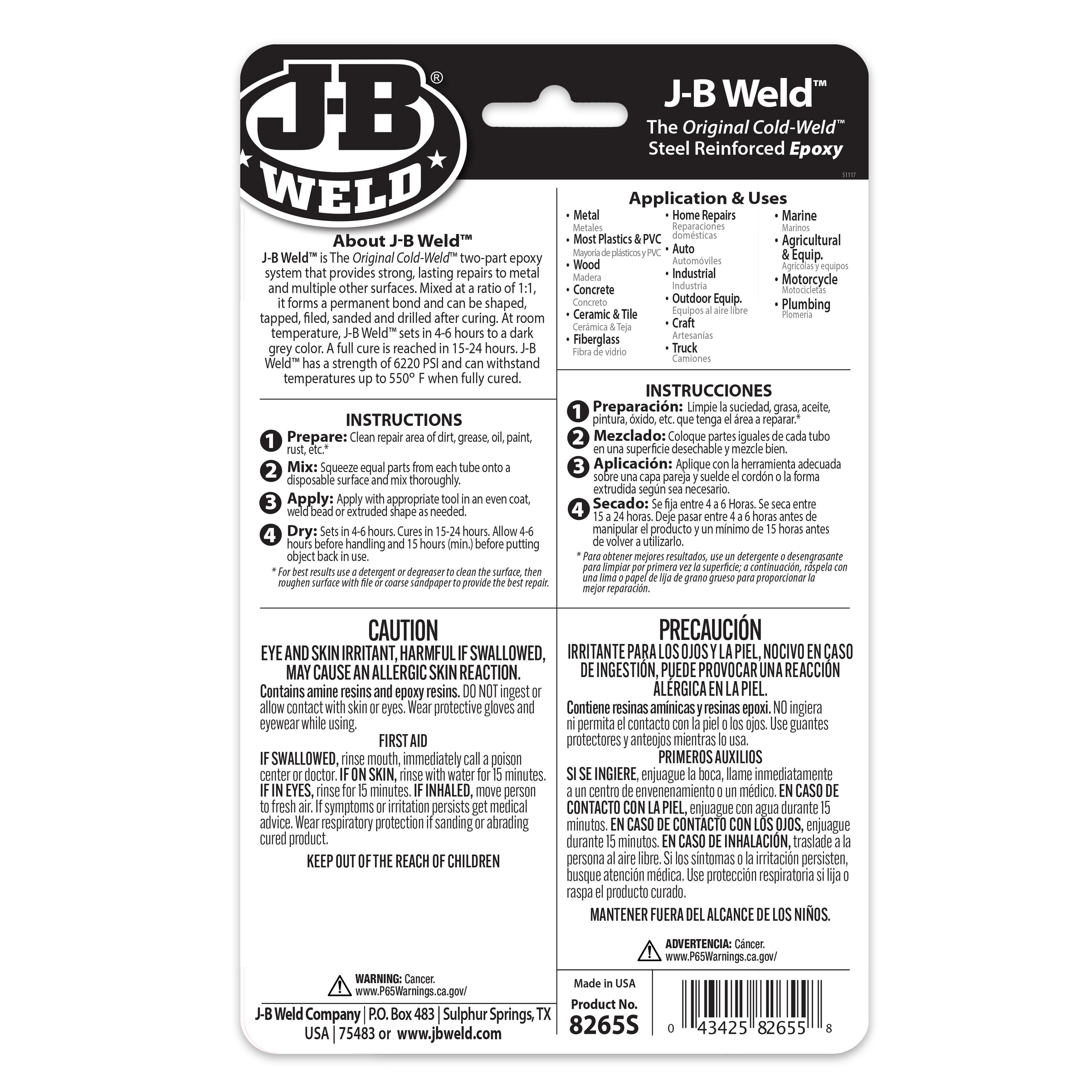 J-B WELD 8265-S epoxies - View #2