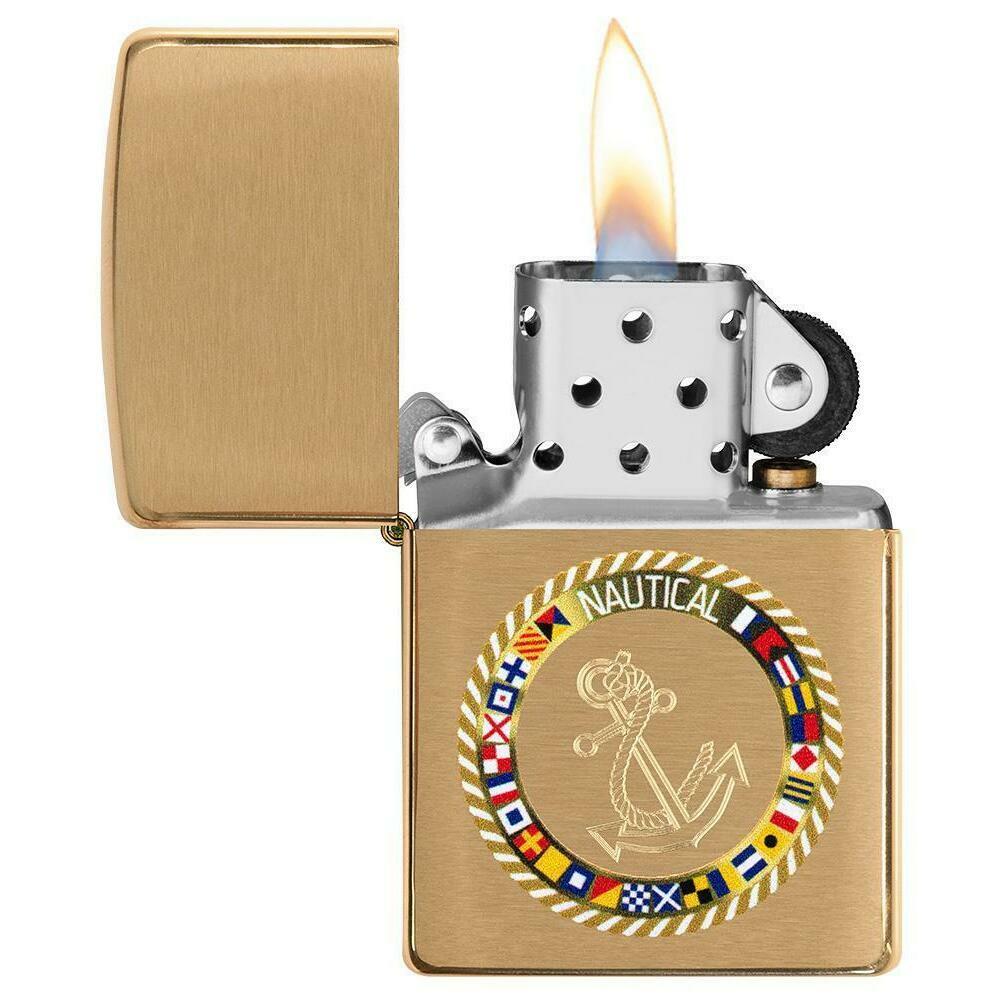 49128 Zippo Nautical Flags Design Pocket Lighter at
