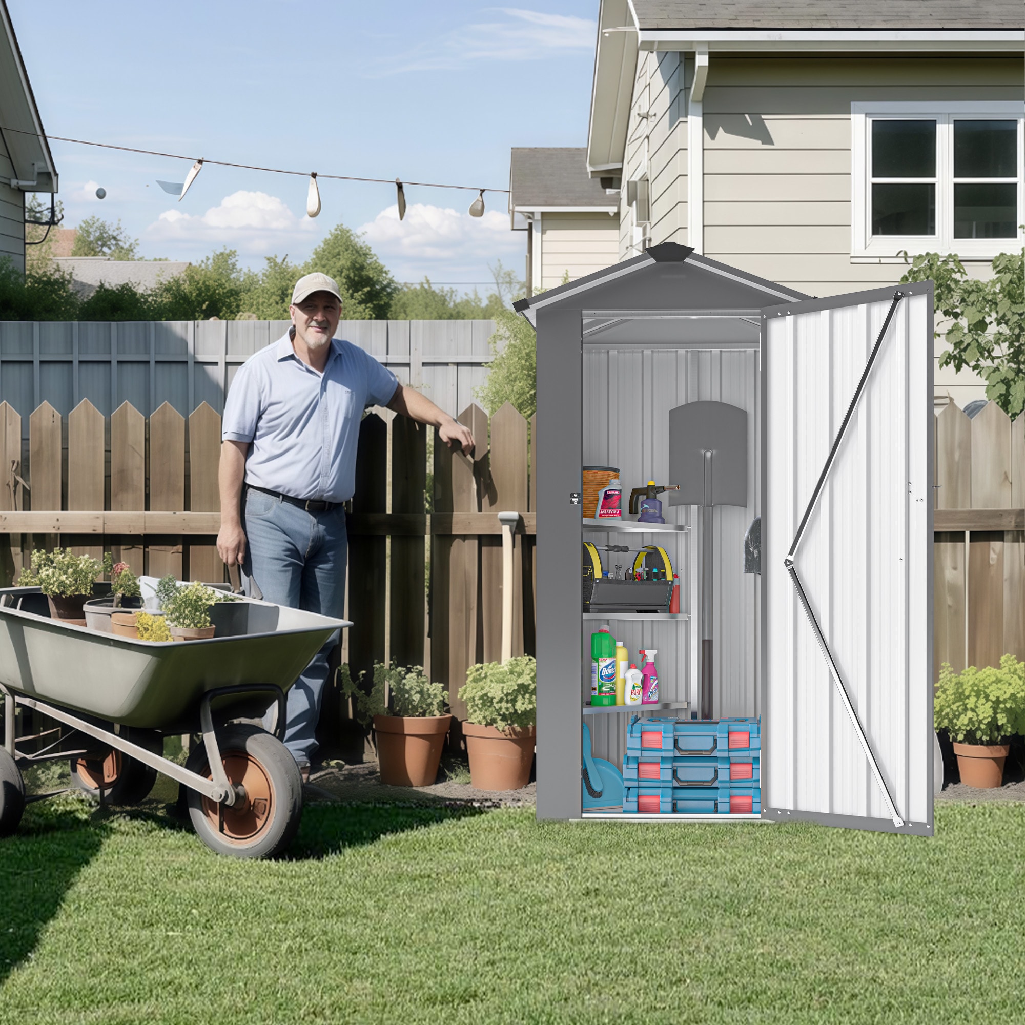 Iseryn OS38398P28 Metal-Storage-Buildings-Sheds - View #6