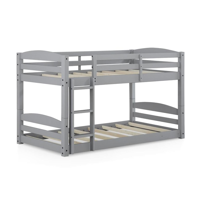 Dhp Sierra Gray Twin Over Bunk Bed, Twin Bunk Bed Sizes
