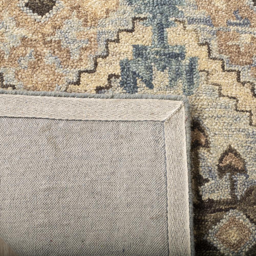 Aspen Light Blue and Cream Hand-Tufted Wool Area Rug