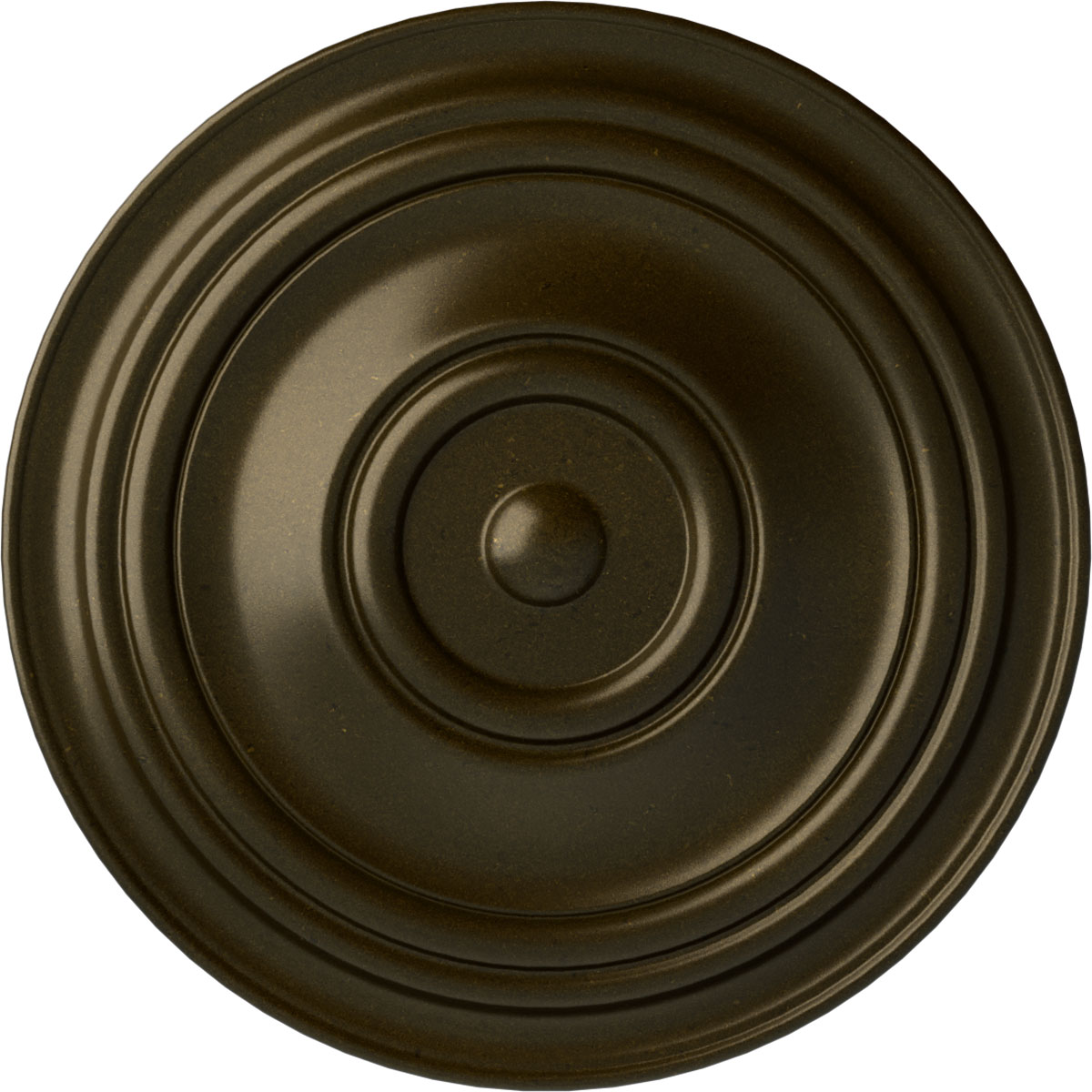 Ekena Millwork CM31TRGGS Traditional 31.5-in W x 31.5-in L Traditional Painted Green Gold Polyurethane Whole Ceiling Medallion