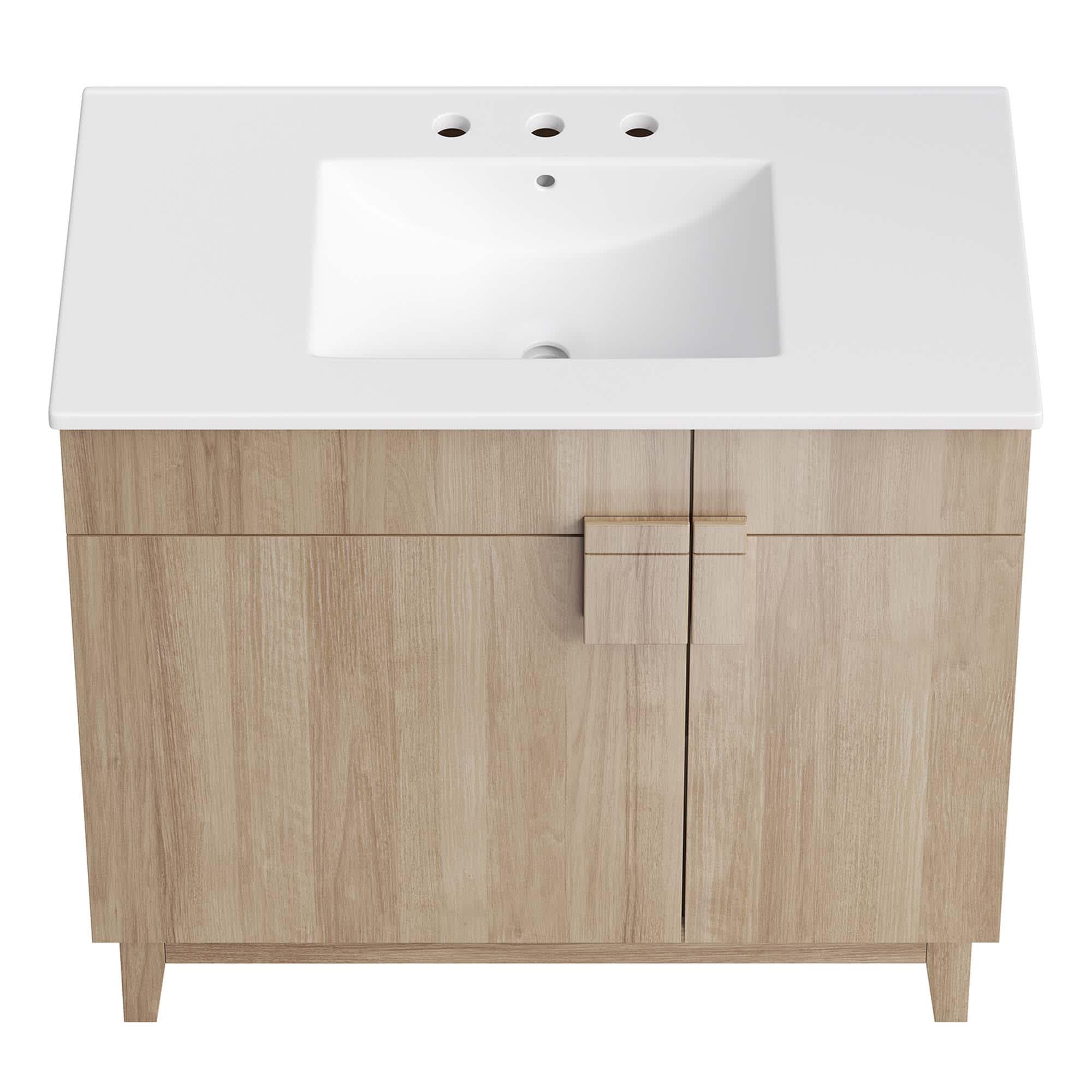 Modway EEI-6484-WHI-OAK Bath-Vanity-Combo - View #9