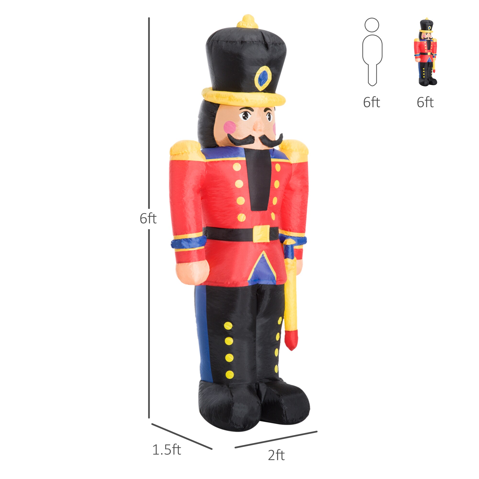 HomCom 844-042 Christmas-Inflatables - View #3