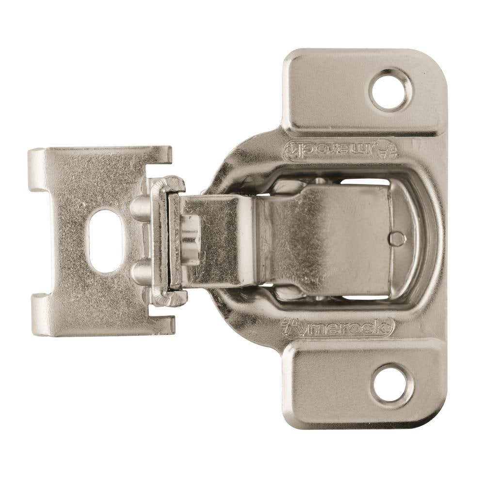 Amerock 2-Pack 1-1/4-in Nickel Self-Closing Concealed Cabinet Hinge in ...