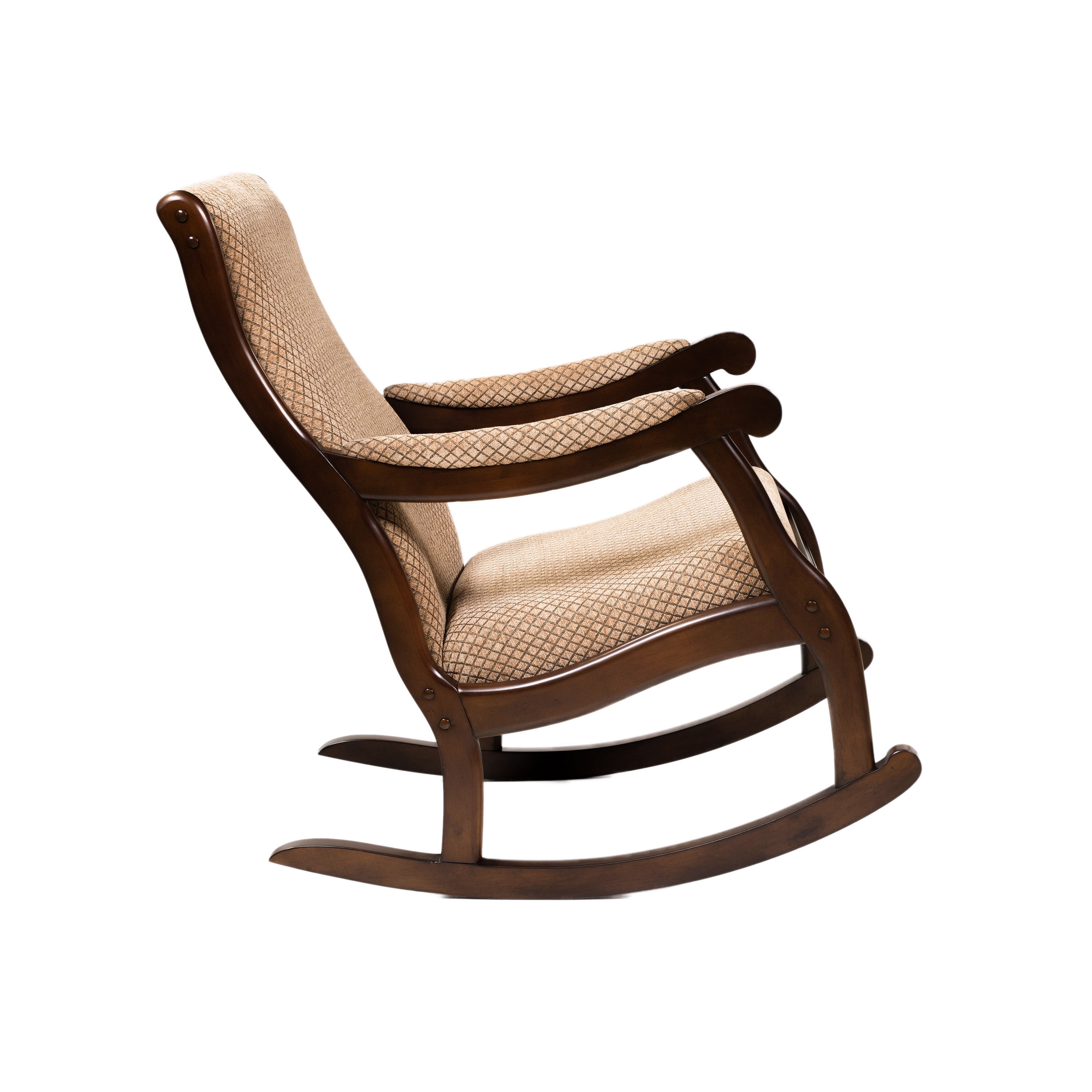 Furniture of America Kindence Casual Antique Oak Rocking Chair in the ...