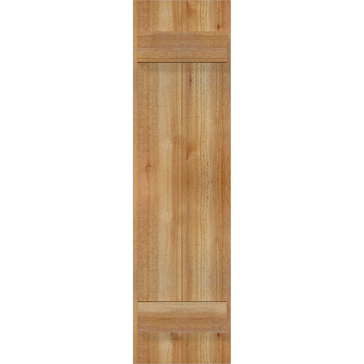 Ekena Millwork RBJ06S11X040RWR 10.75-in W x 40-in H Unfinished Paintable/Stainable Board and batten Wood Exterior Shutters ( 2 -Pack )