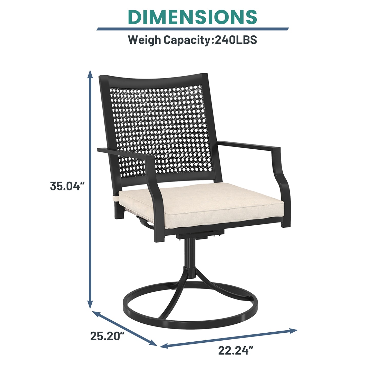 Mondawe MO-FCS3312 Patio-Chairs - View #3