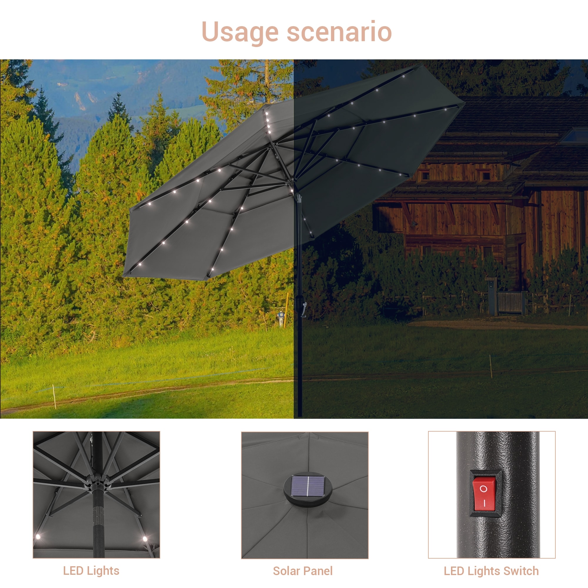 ACEGOSES LW-LED10GY Umbrellas-2 - View #3