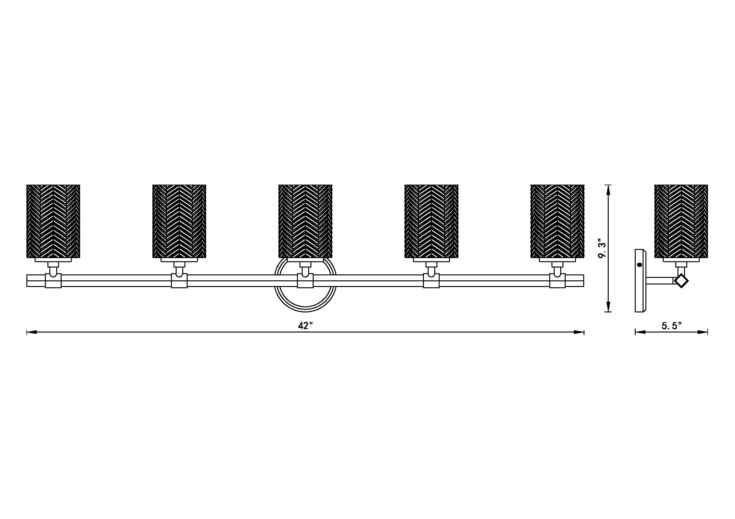 Z-Lite 1934-5V-BN b089995 - View #7