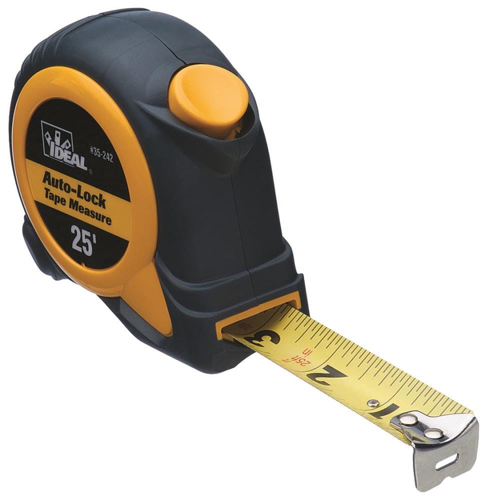 inrichting kwartaal Universiteit IDEAL 25-ft Auto Lock Tape Measure in the Tape Measures department at  Lowes.com