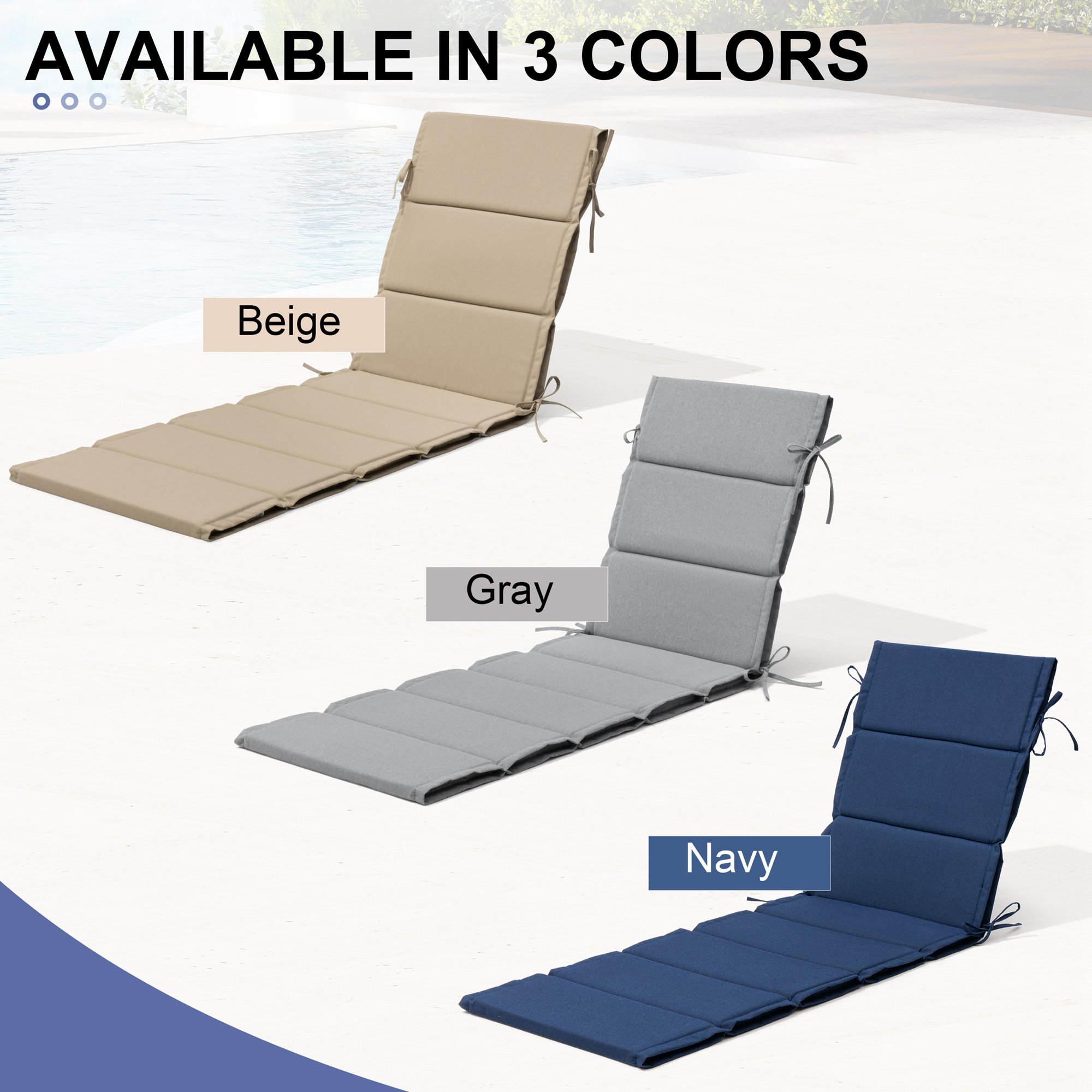 CloudFly CL-CU004GRY80-1 Patio-Furniture-Cushions - View #6