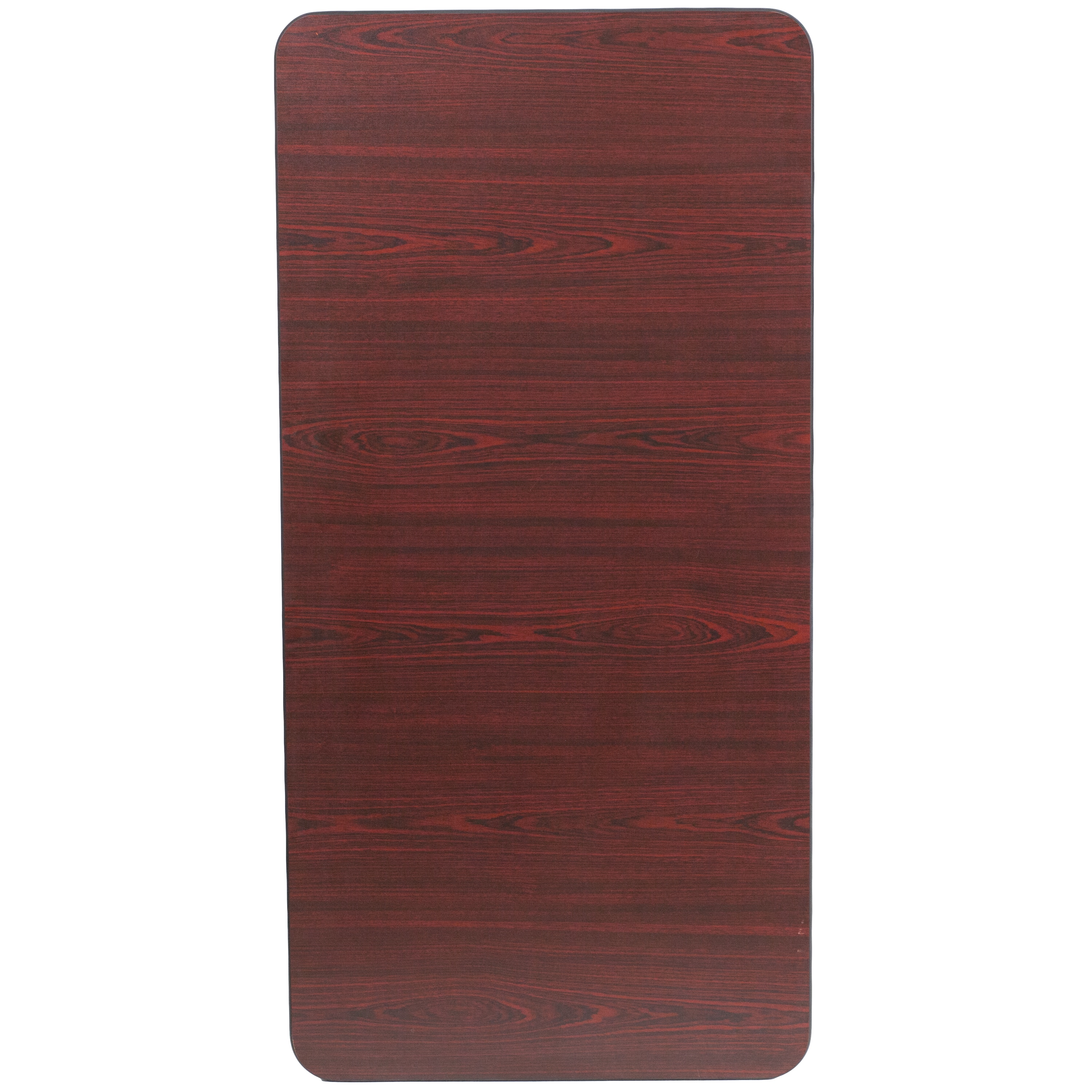 Mahogany Laminate Folding Banquet Table with Metal Frame