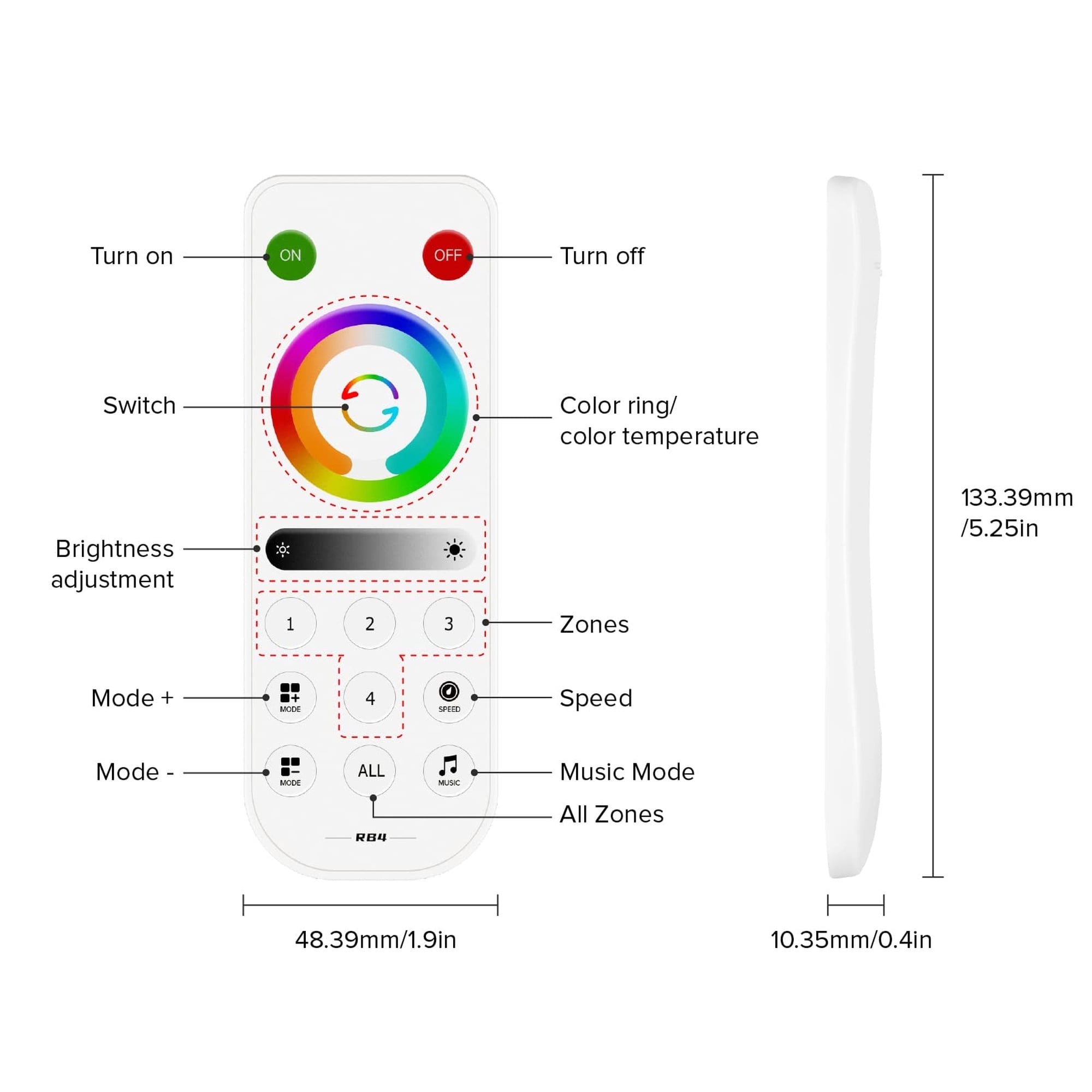 Wudkey HQ3012 Lamp-Light-Controls - View #3