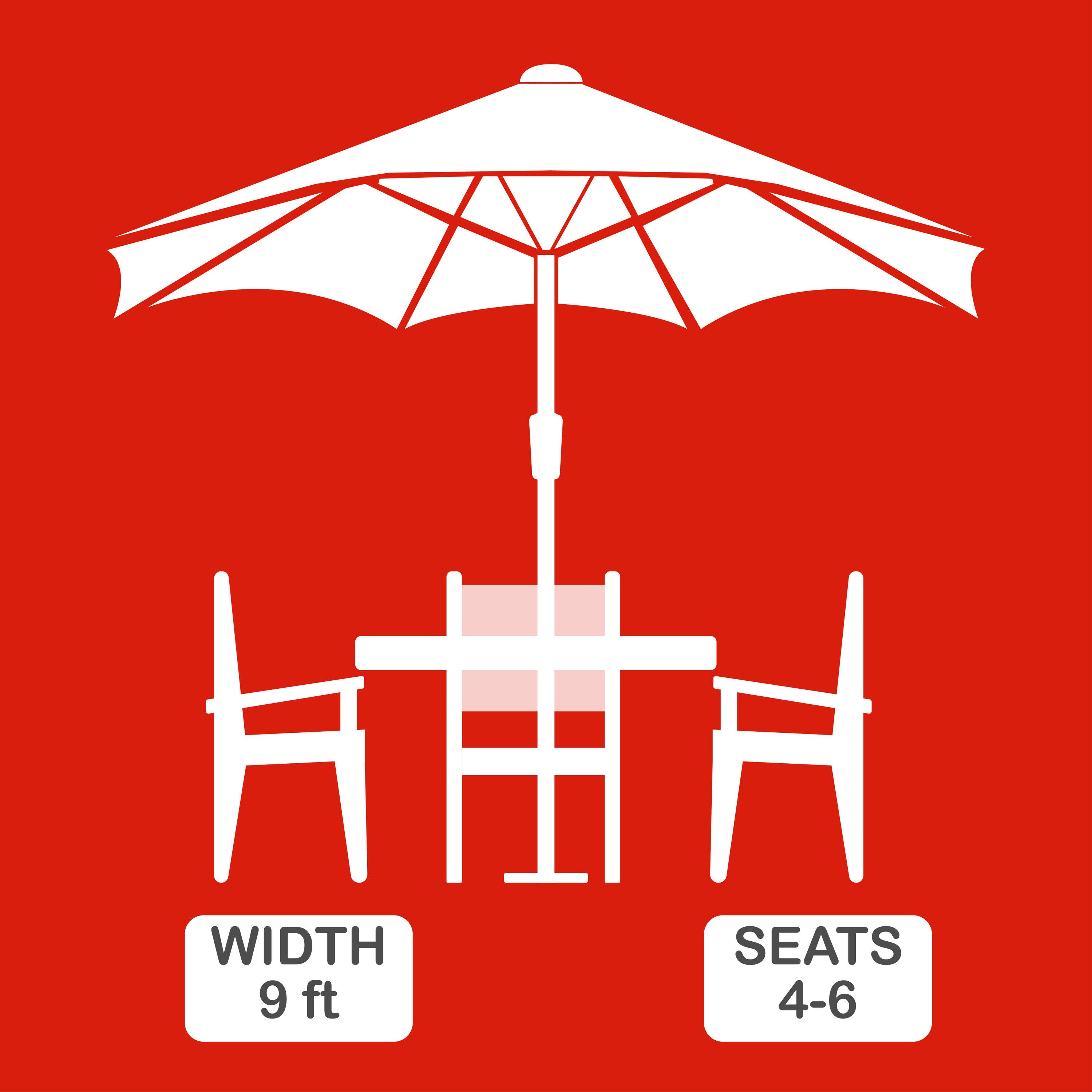 PolyTeak UMBL-9FT-BRD Umbrellas-2 - View #3