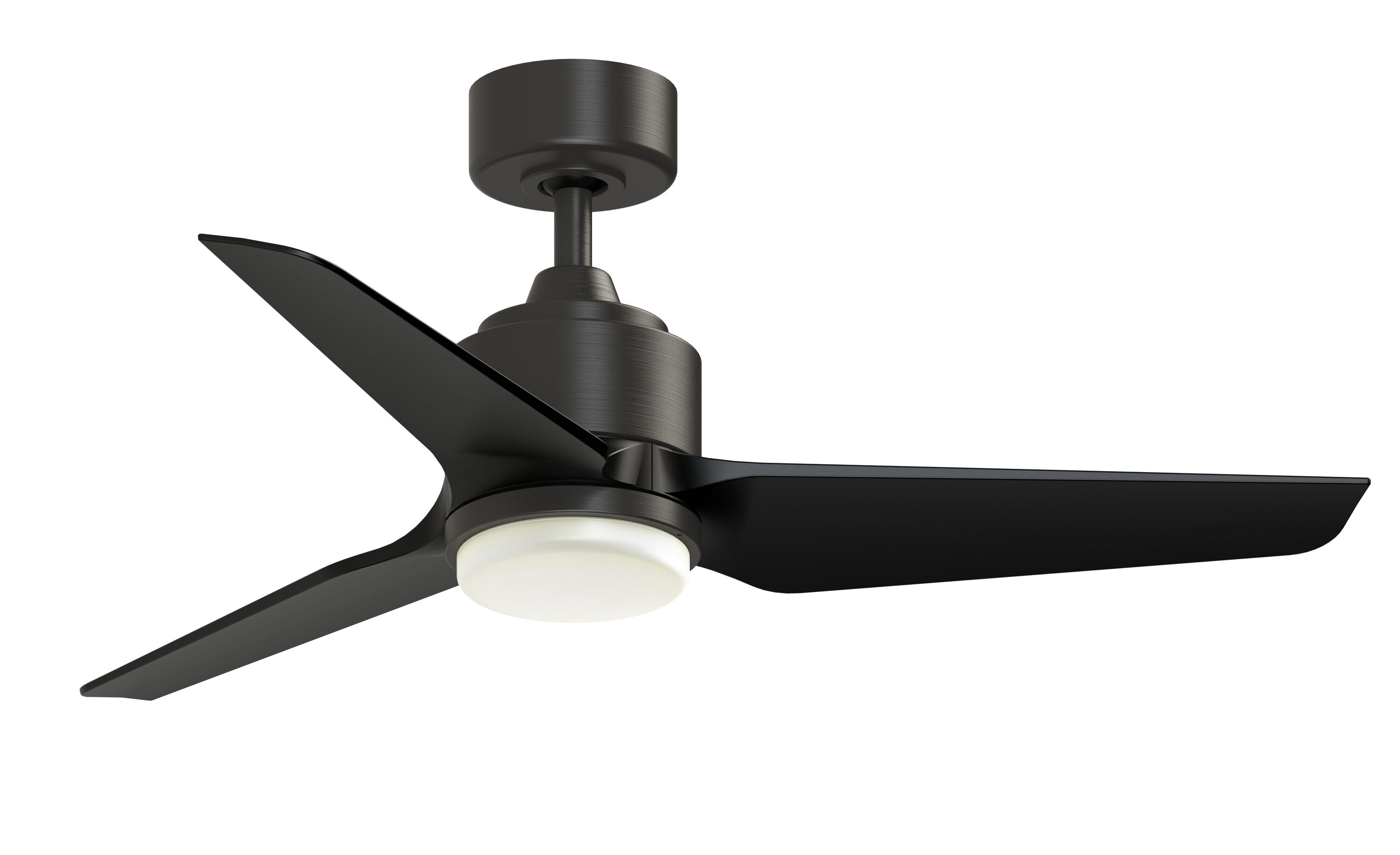 Fanimation Spitfire 84-in Brushed Satin Brass with Whiskey Wood Blades Indoor/Outdoor Smart Propeller Ceiling Fan Light Kit Compatible and Remote (3-Blade) FPD6721BBS-84WK Sansujyuku sansujyuku.com