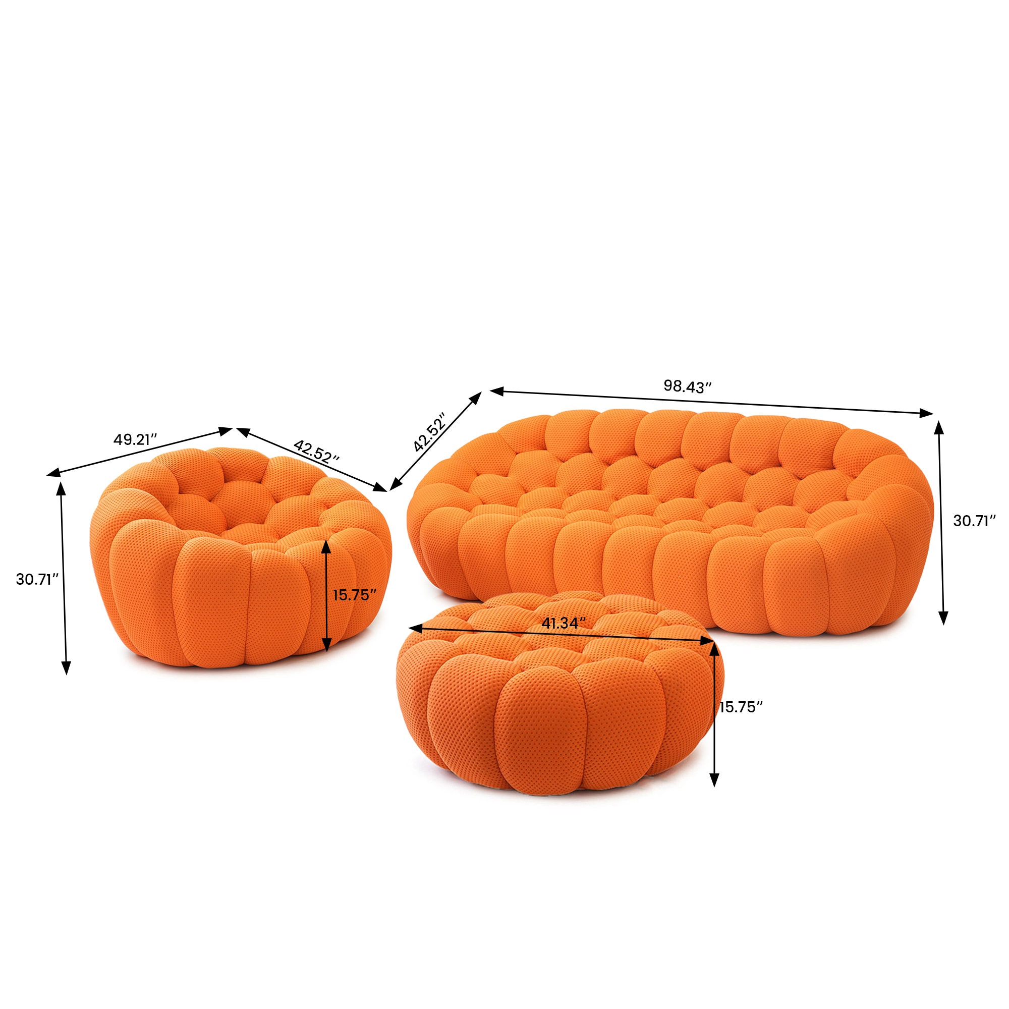 BuotiqHom DH-SF134-133OR Living-Room-Sets - View #8