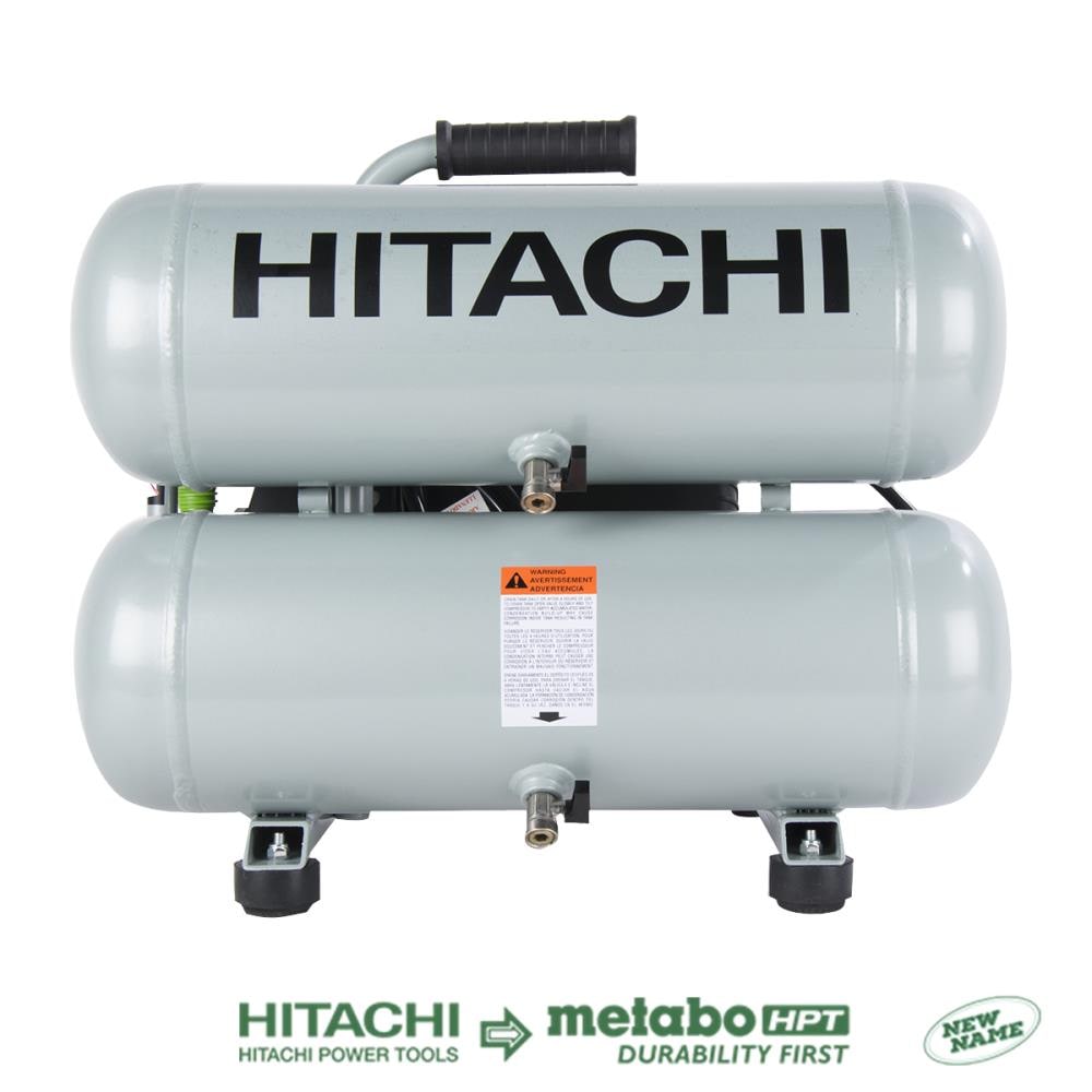 Hitachi 4-Gallons Portable 135 PSI Twin Stack Air Compressor at
