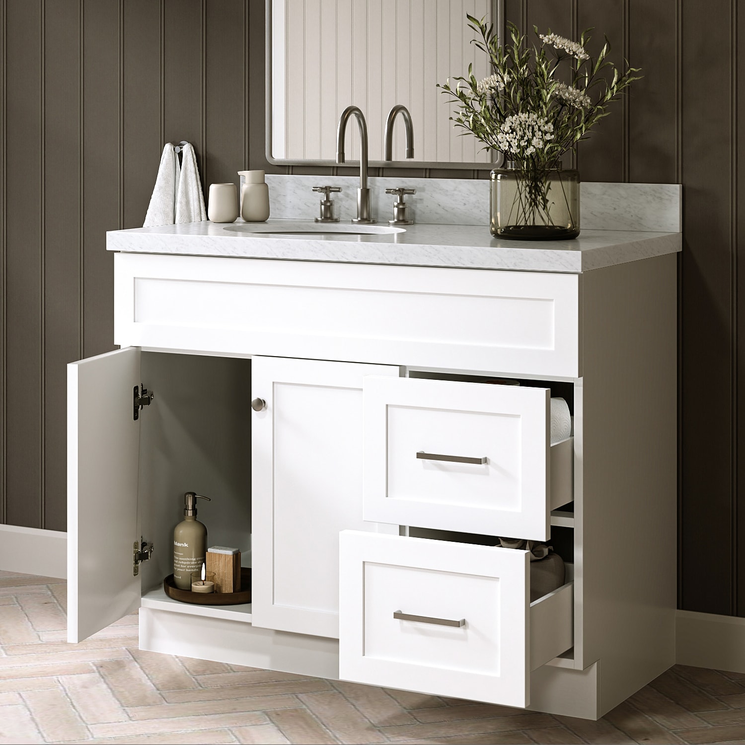 ARIEL F043SLCWOVOWHT Bath-Vanity-Combo - View #3