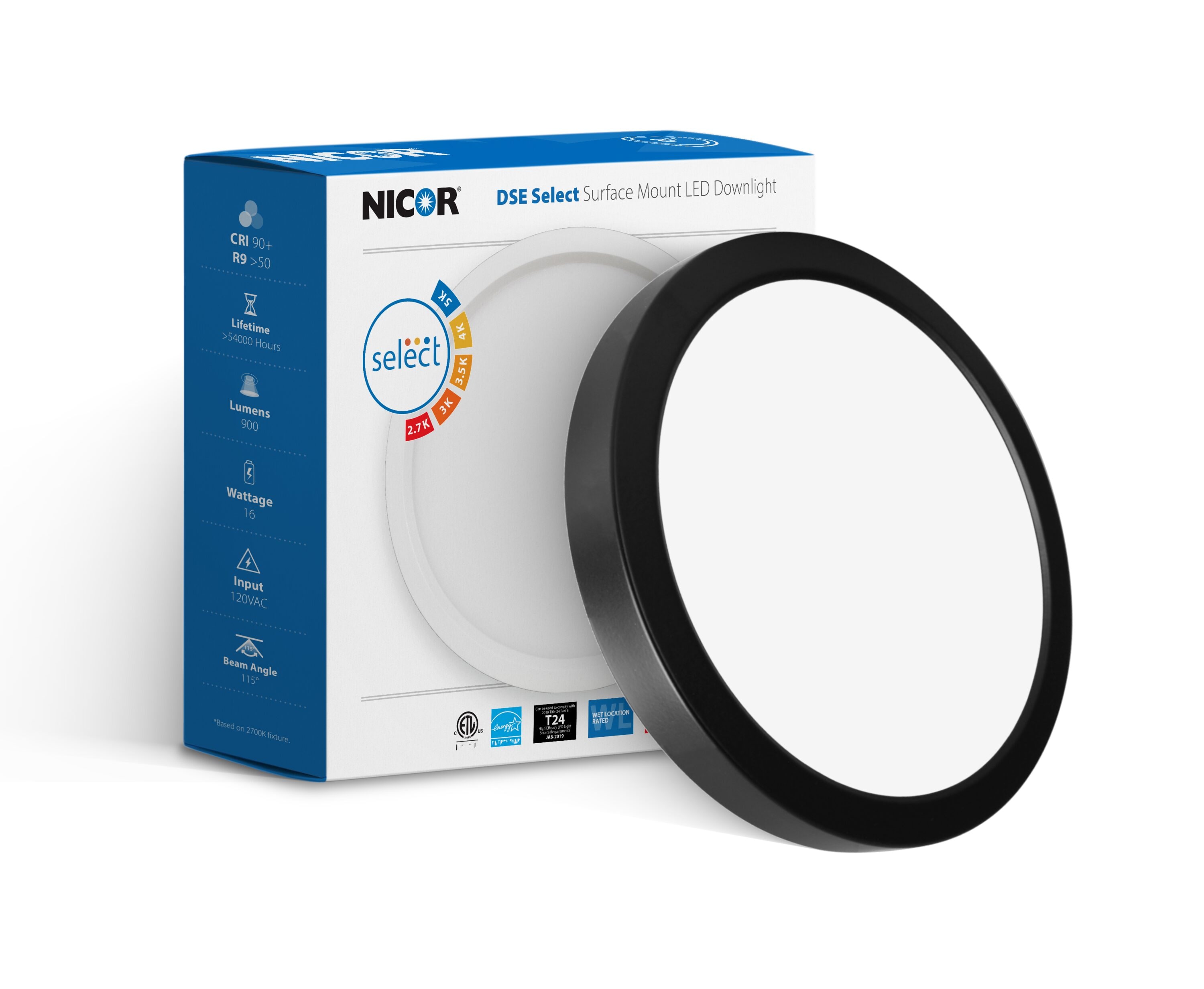 Nicor Lighting DSE83120SRDBK flushmounts - View #7