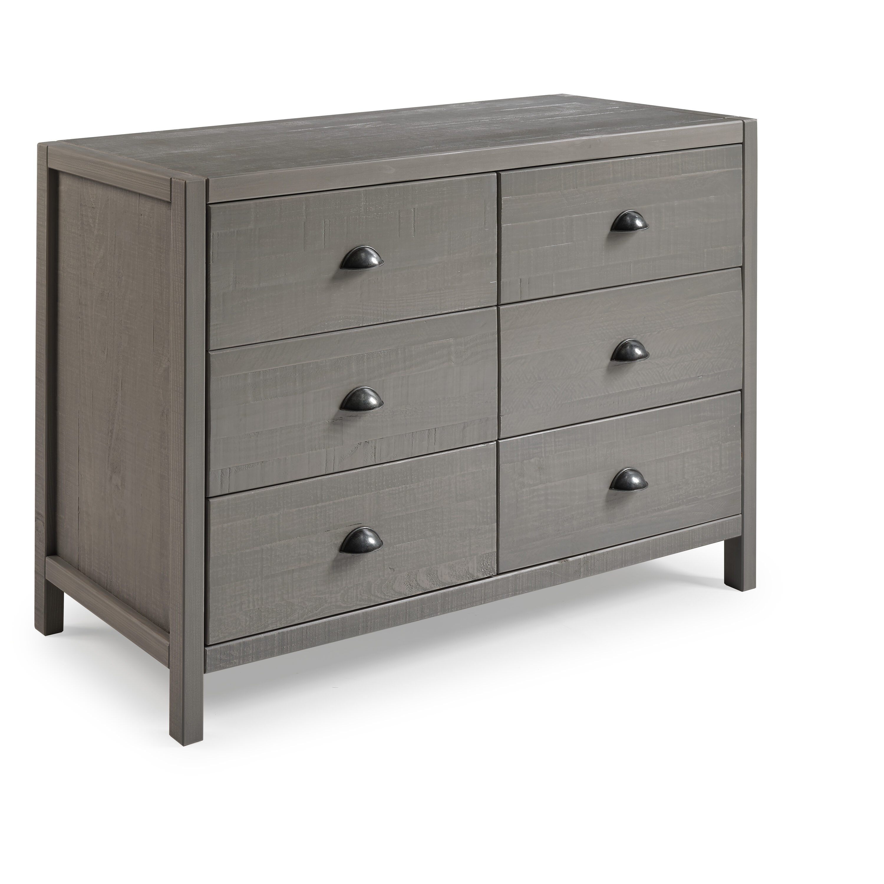 Camaflexi Hampton Driftwood Pine 6 Drawer Double Dresser in the