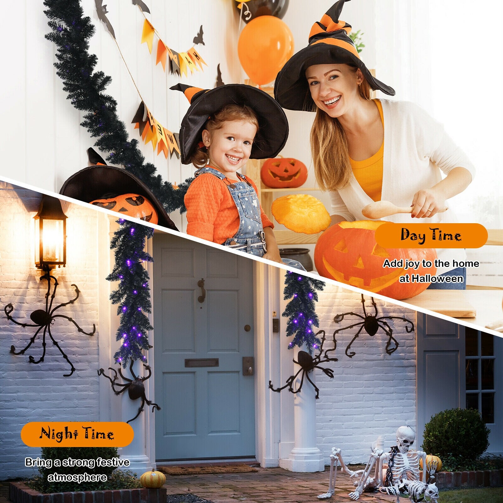 Slickblue D-CO-57432MC Artificial-Halloween-Wreaths - View #6