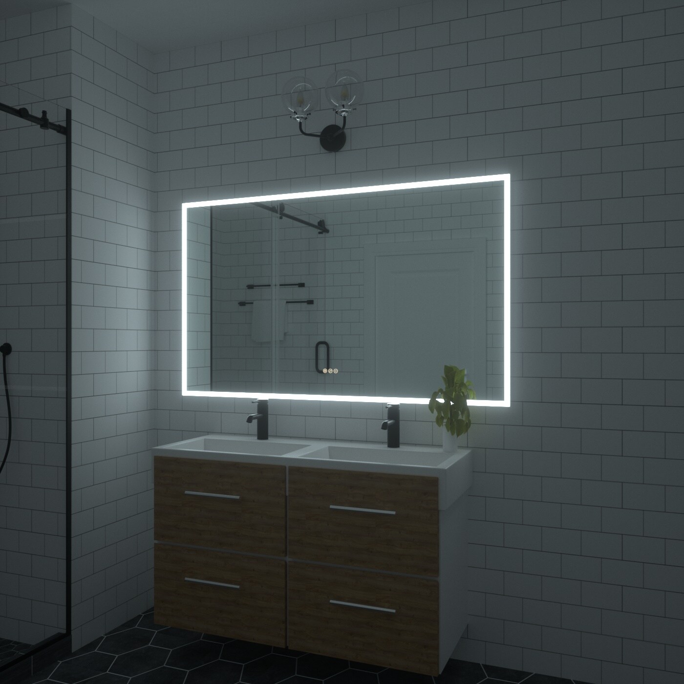 Bayfeve BFKF-6036C4-MIR Framed-Bath-Mirrors - View #19