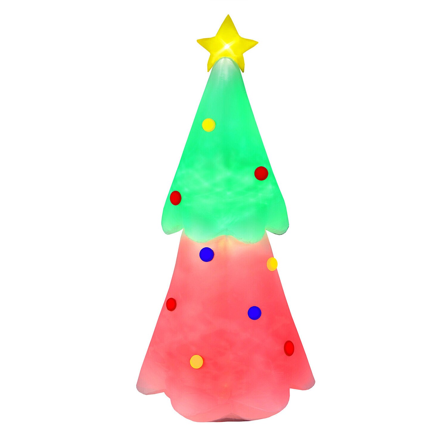 WELLFOR HYZ23982US 6.2-Feet Lighted Christmas tree(s) Christmas Inflatable