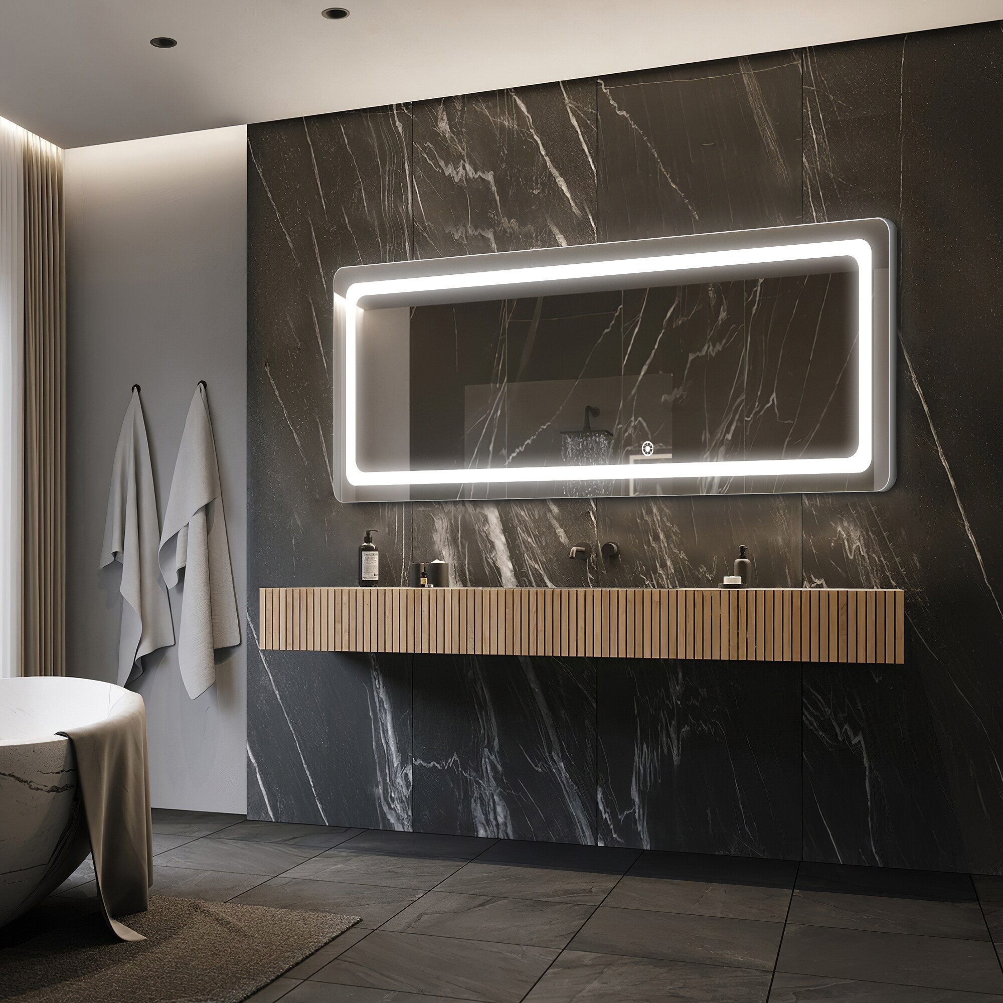 Dovelina LS-A-MR03024 Framed-Bath-Mirrors - View #3