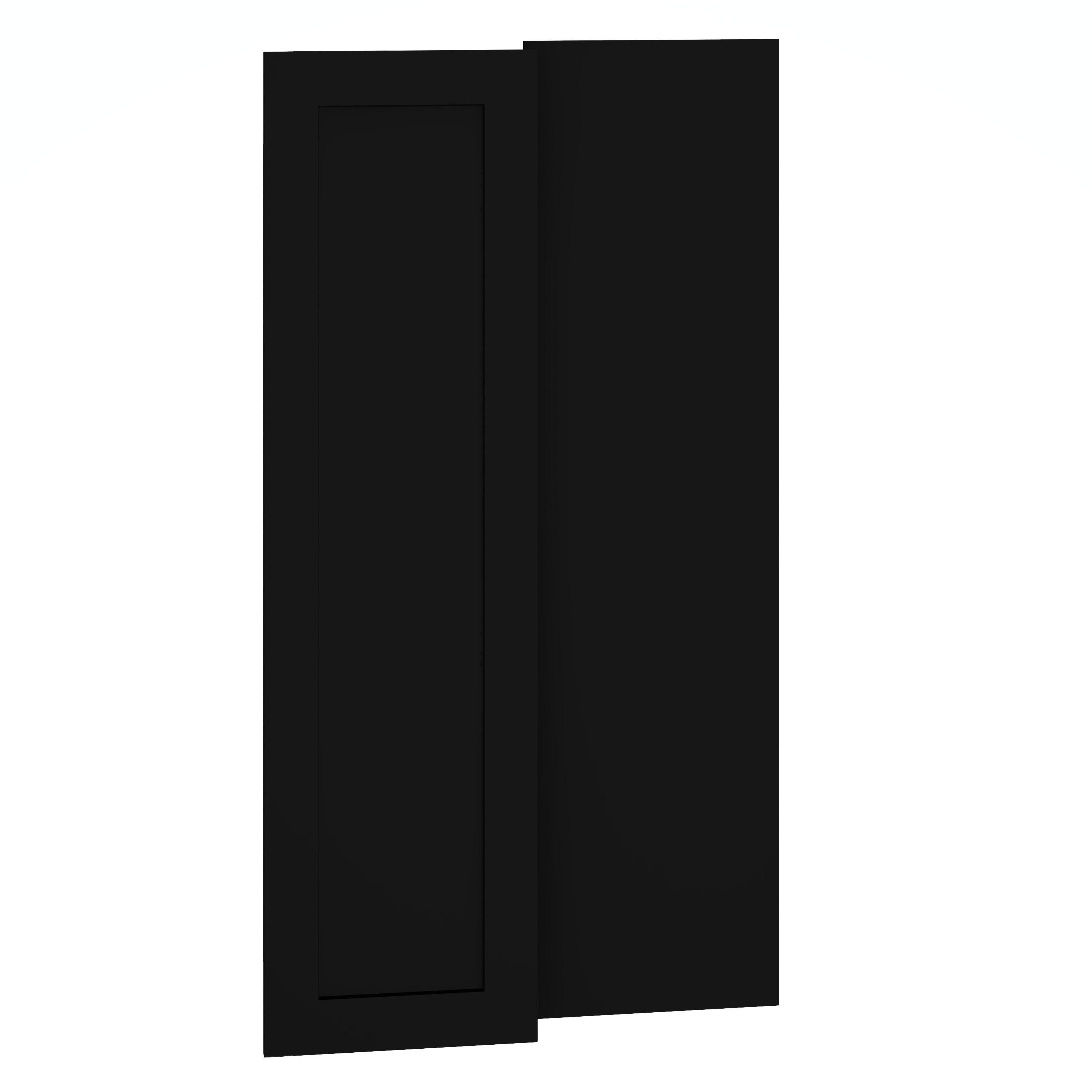 Diamond Express 61I-WED1242 Jamestown Cabinet End Panel 12-in W x 42-in H x 0.75 D Black Painted (Wall Cabinet Door Panel Kit)