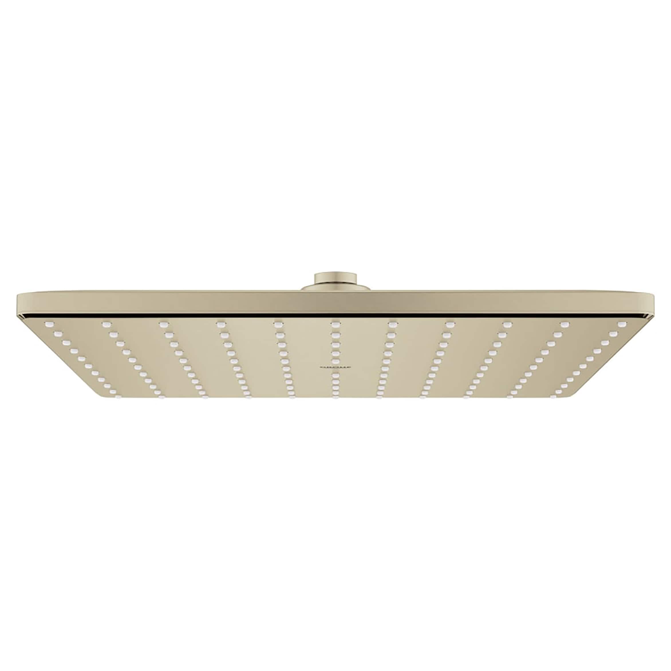 GROHE 26570EN0 1.0 -Spray Brushed Nickel 12.19-in Square Fixed Rain Shower Head 1.75 GPM