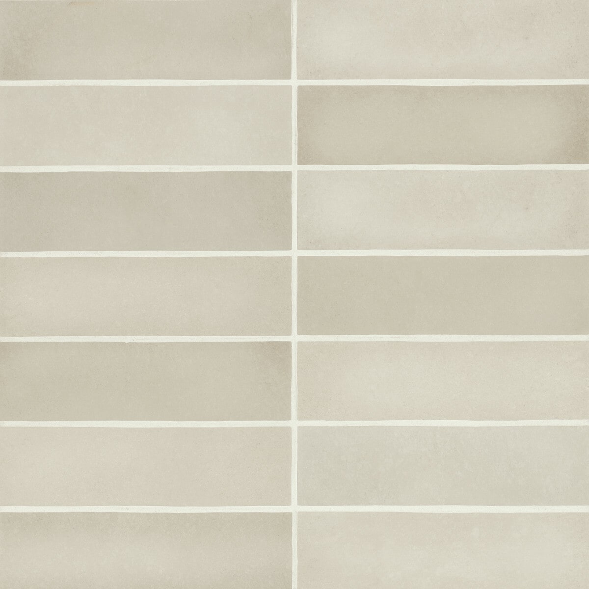 Makoto 2.5" x 10" Matte Gray Ceramic Wall Tile