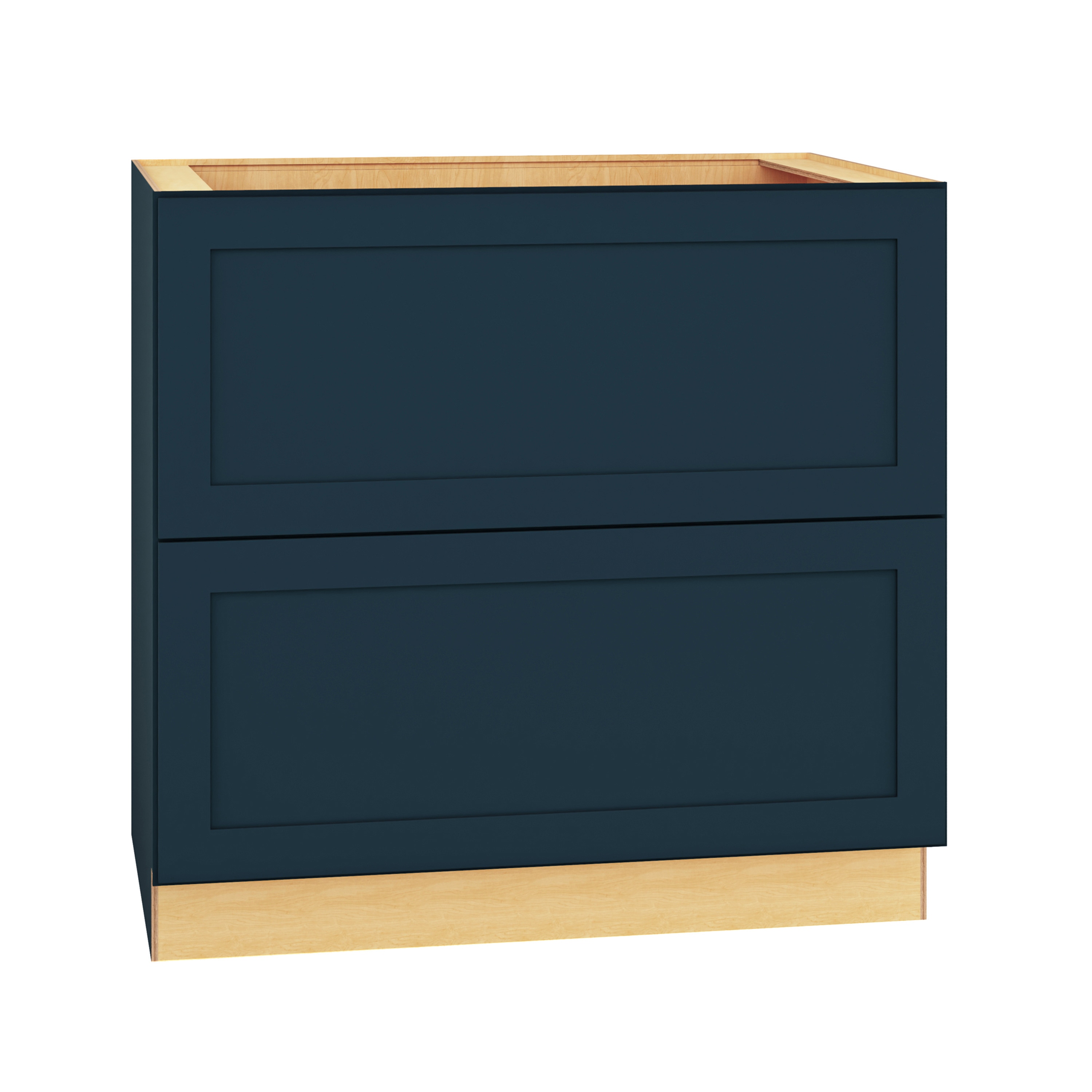 Diamond Express 330 2DB36 Jamestown 36-in W x 34.5-in H x 24-in D Regatta Blue 2 -Drawers Drawer Base Fully assembled Plywood Cabinet (Recessed Panel Shaker)