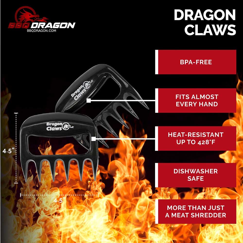 BBQ Dragon Dragon Claw Meat Claws - Heavy-Duty Plastic Pork Claws for  Shredding, Tearing, and Flipping Meat - Dishwasher Safe - Versatile Kitchen  Tool in the Grilling Tools & Utensils department at