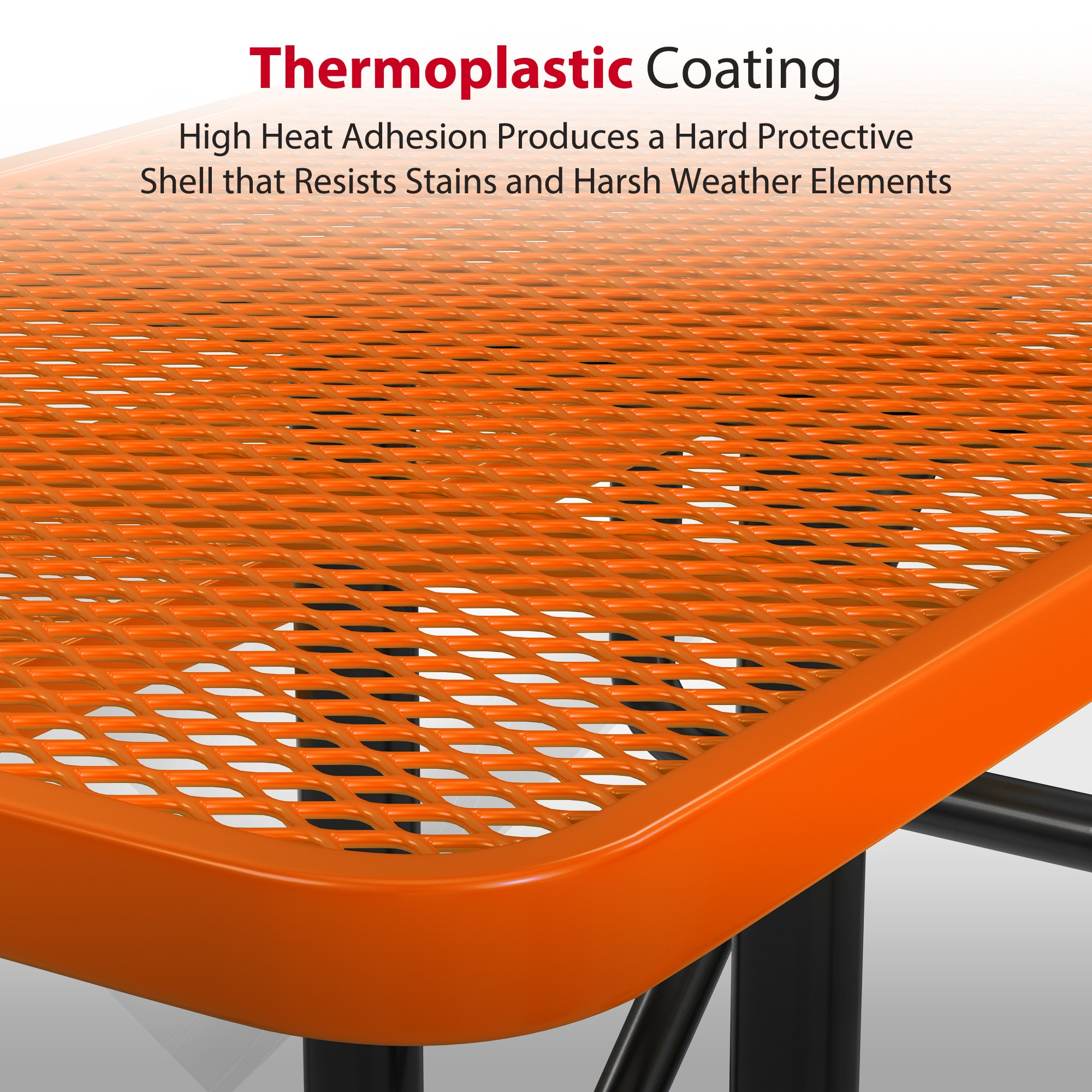 LeisureCraft T8XPP-ADA-ORANGE Picnic-Tables - View #5