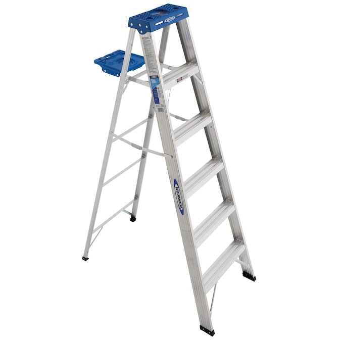 Werner 360 Aluminum 6-ft Type 1 - 250-lb Capacity Step Ladder