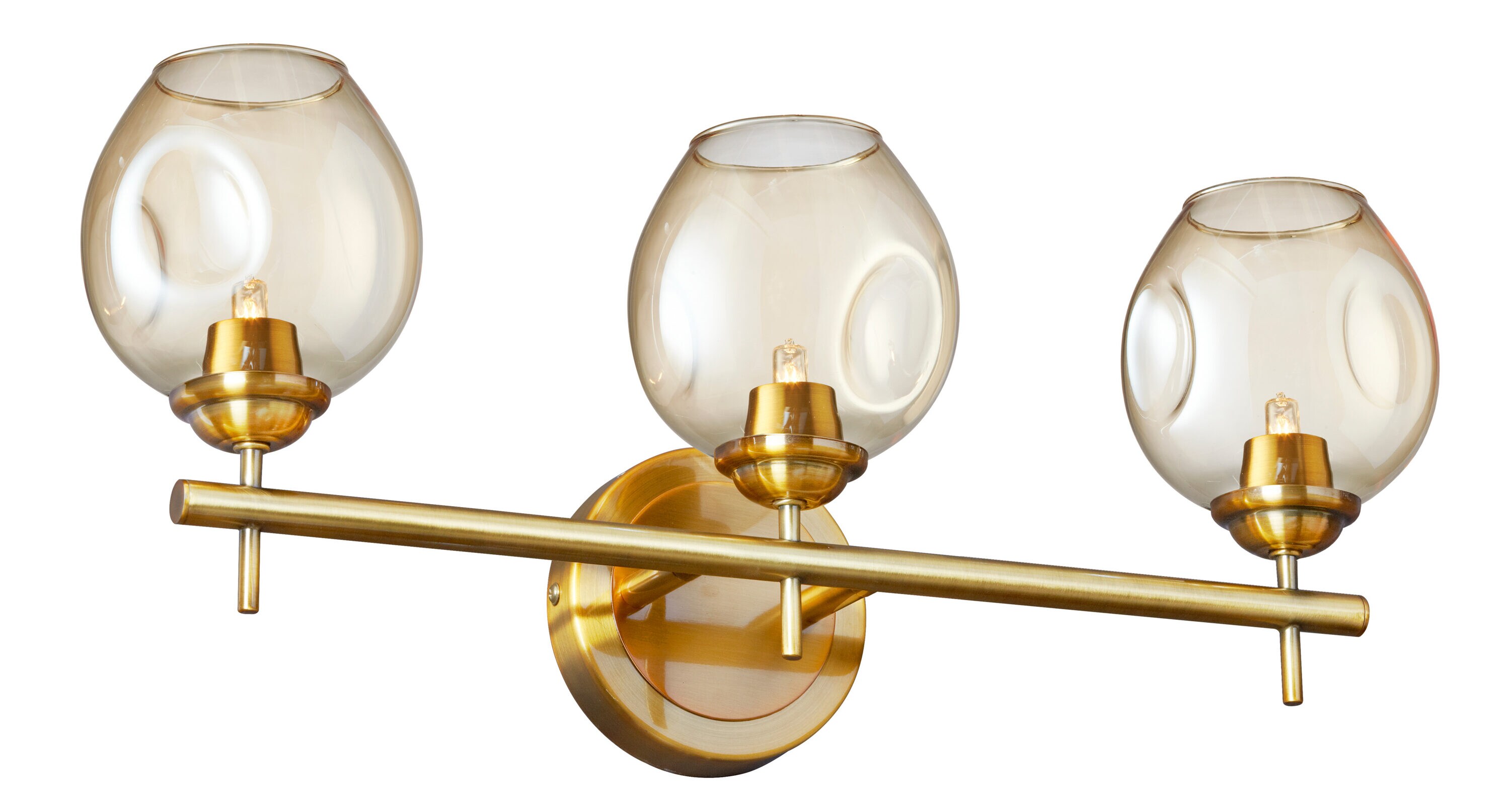 Dainolite ABI-203W-VB Abii 21-in 3-Light Vintage Bronze Transitional Vanity Light