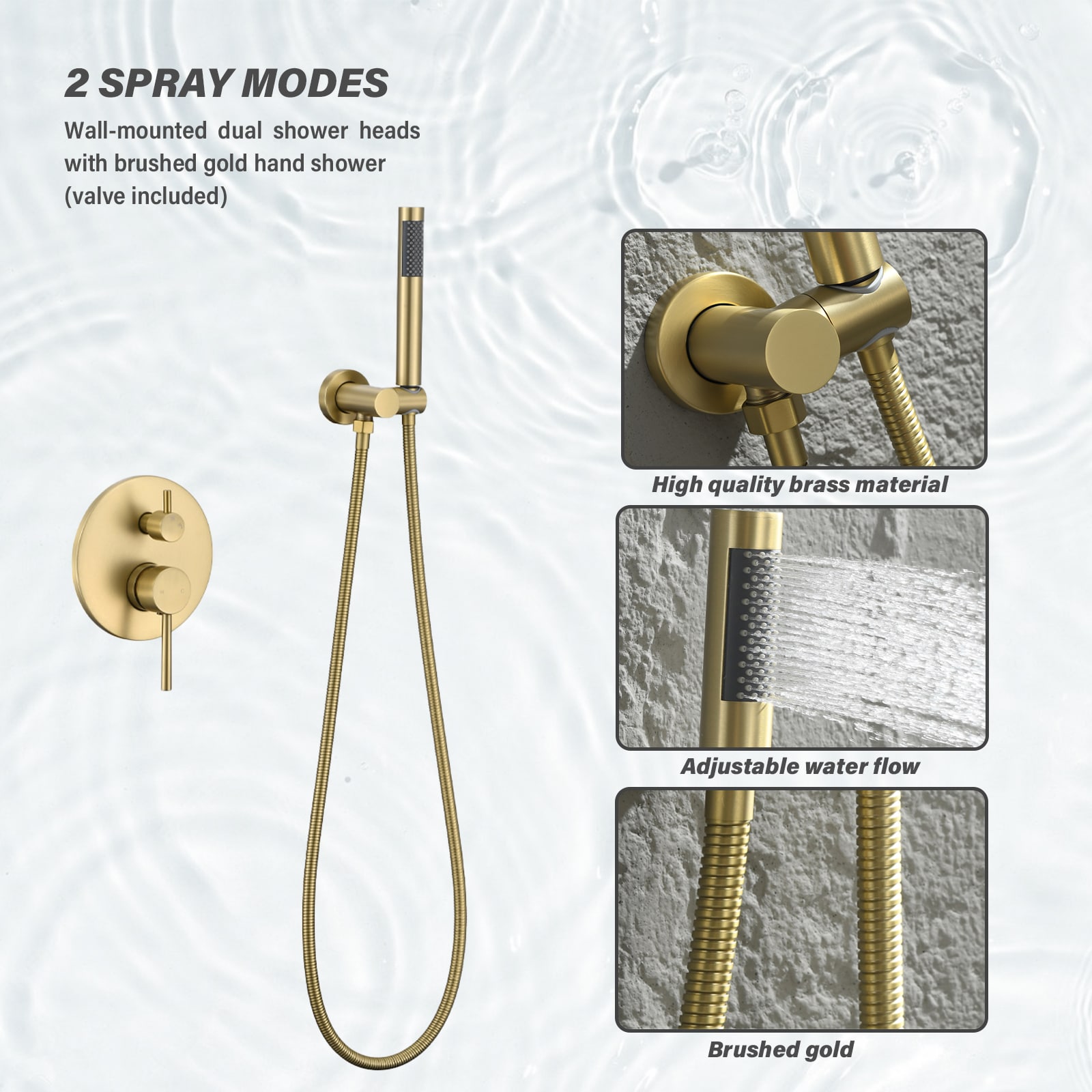 Flynama XY-QY-289NG-1P Showerhead-Bar-Panels - View #6