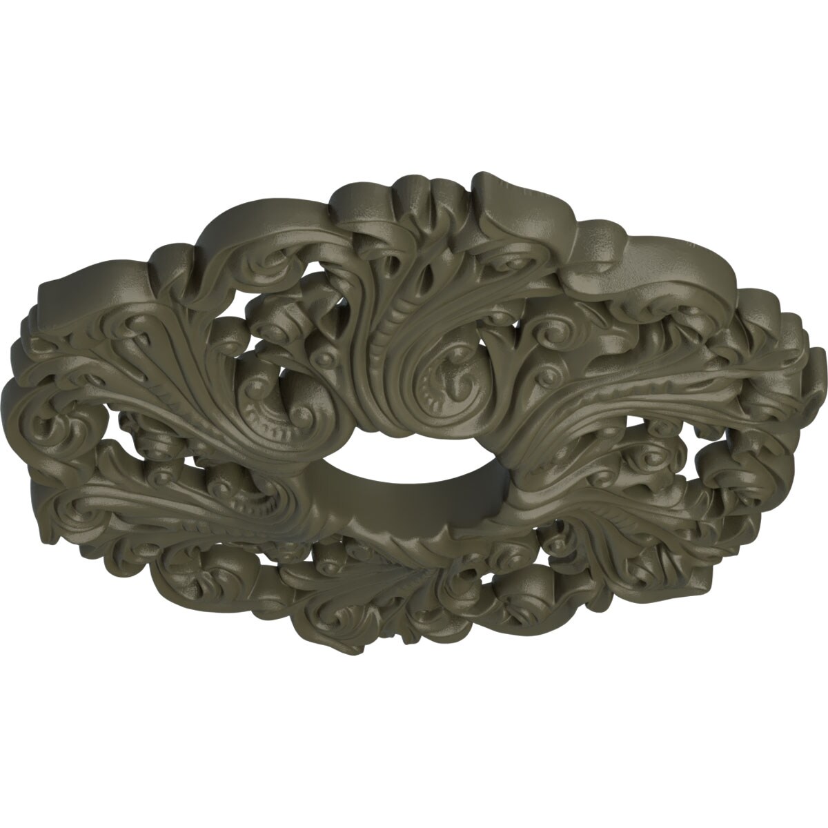 Ekena Millwork CM19ORWHF Ceiling-Medallions - View #2