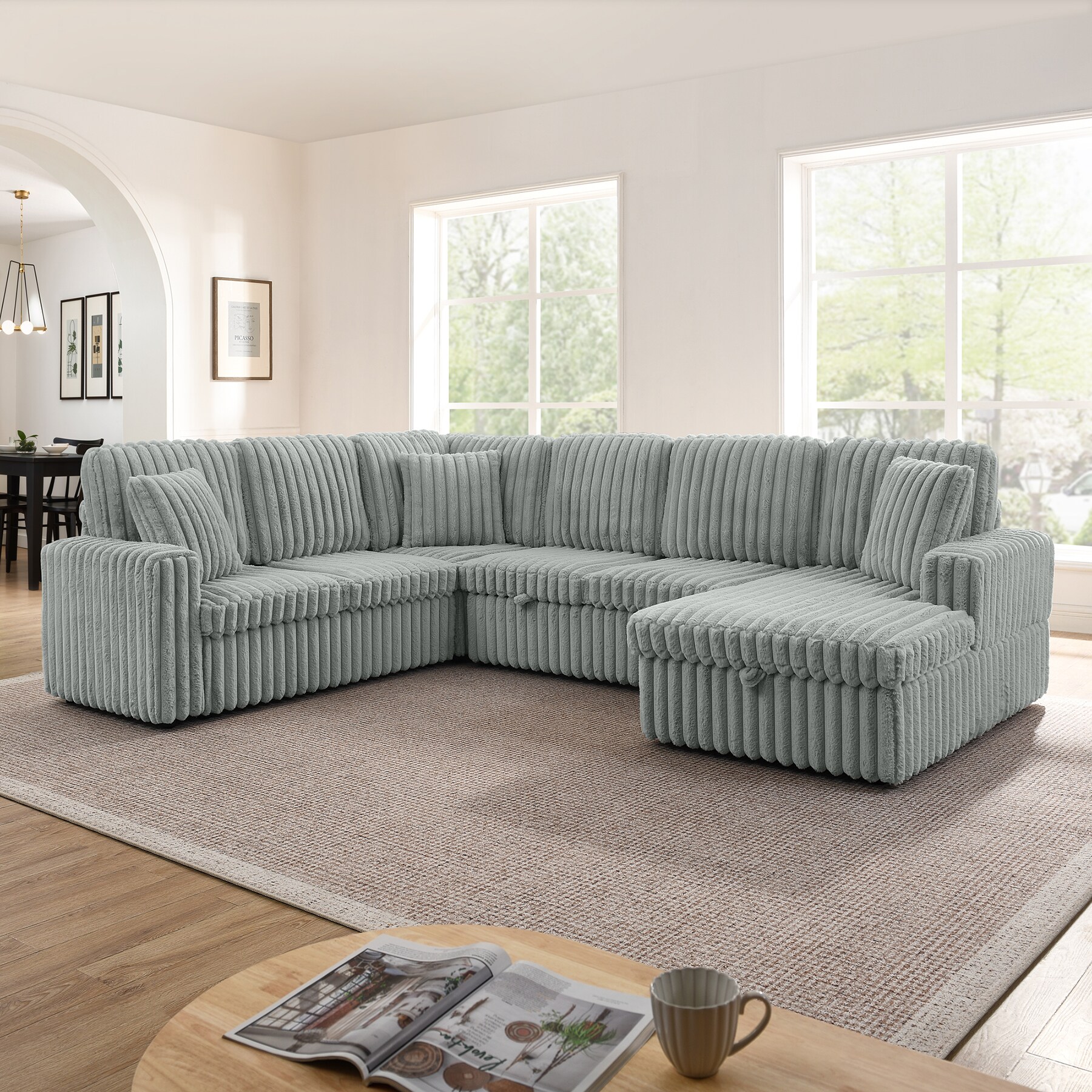 SINOFURN SYA370147GY Sofas-Loveseats - View #2