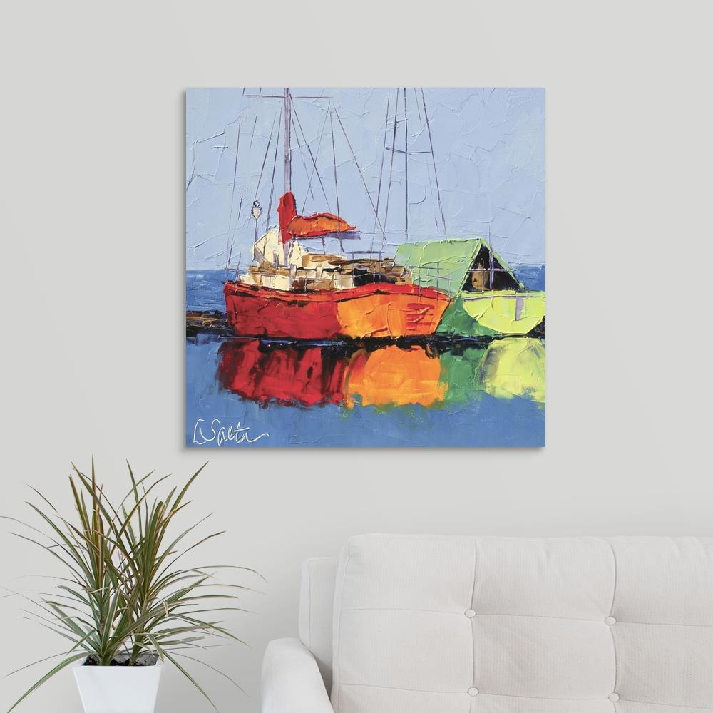 GreatBigCanvas On Vacation by Leslie Saeta Can 24-in H x 24-in W ...