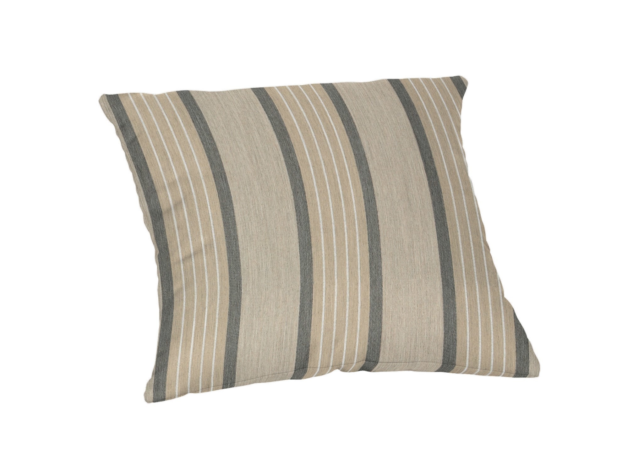 Sunbrella DS2857-3028 Pillows Striped Tan Rectangular Lumbar Pillow