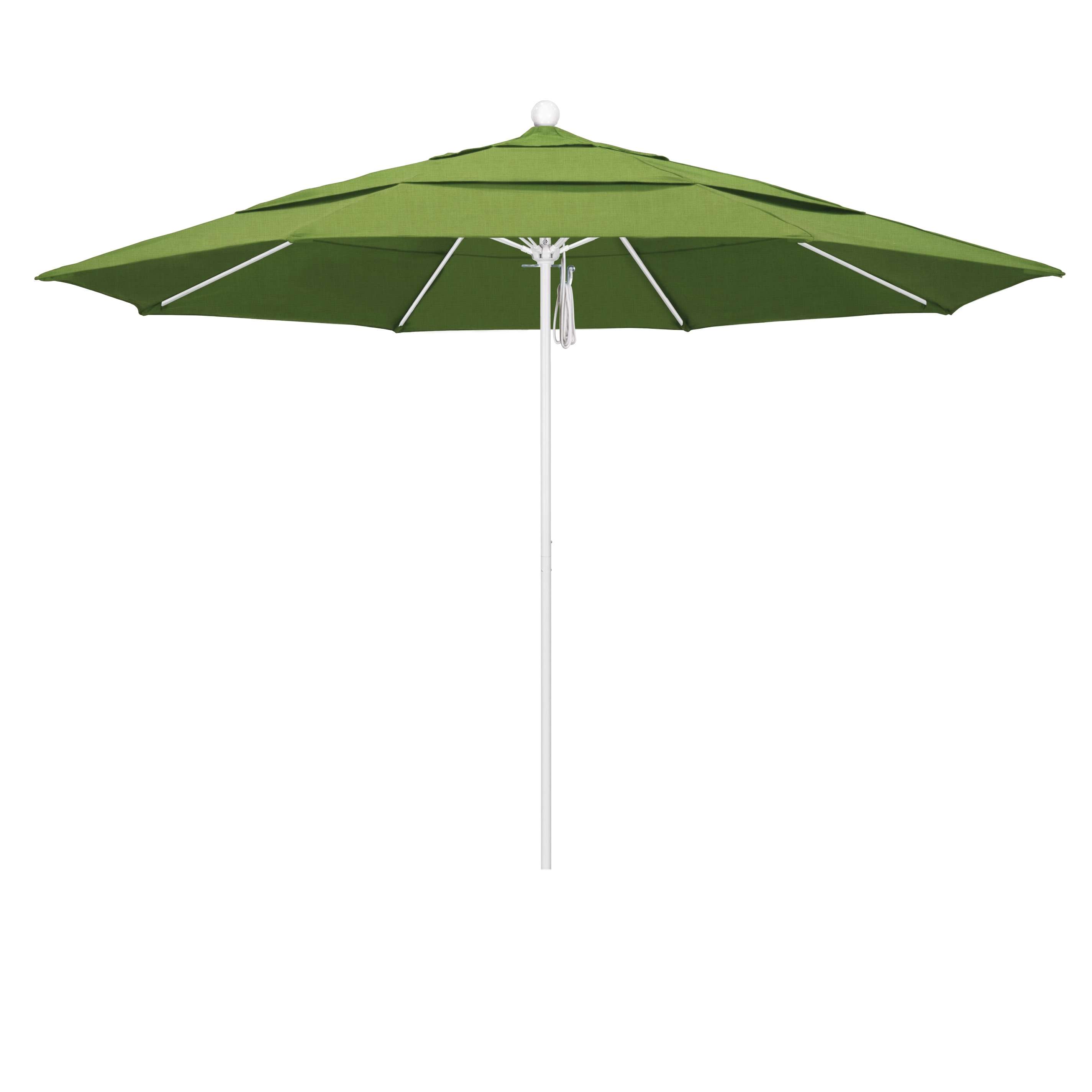 California Umbrella ALTO118170-48022-DWV 11-ft Aluminum Green No-tilt Market Patio Umbrella