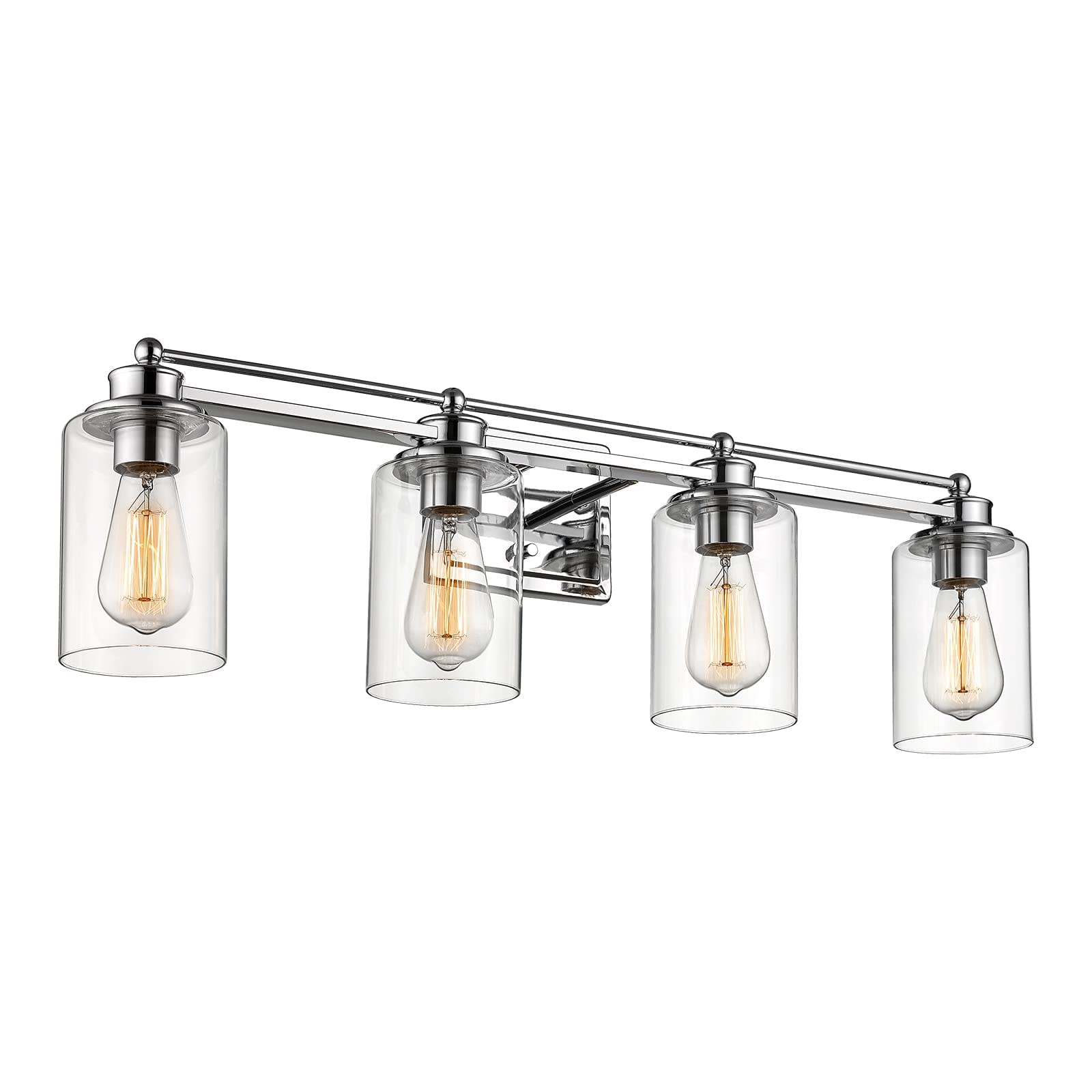 LTMATE LS5HLT63B-4W CH JAZAVA 31.7-in 4 -Light Chrome Industrial Vanity light