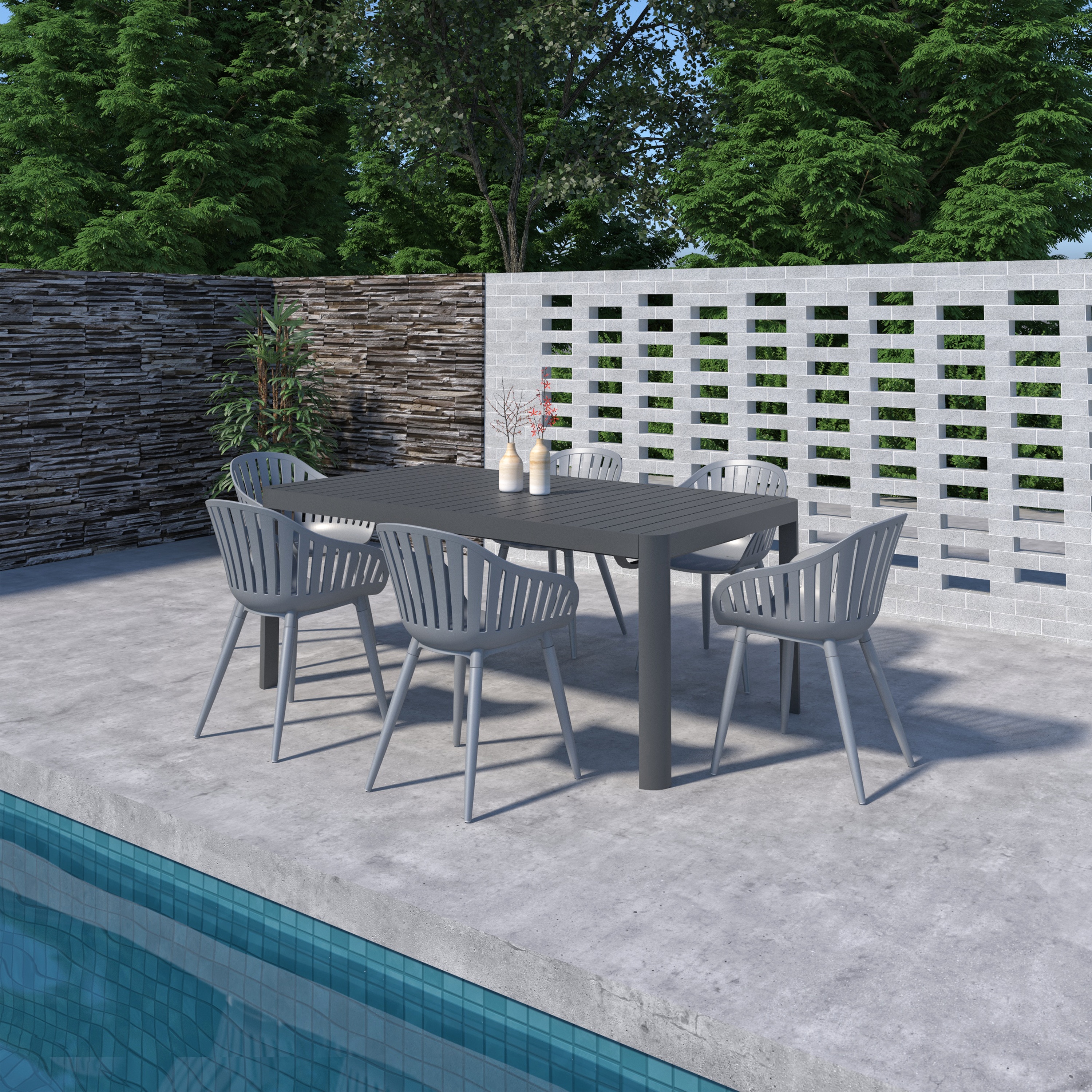 Amazonia LWS-CALXTG-6CANRMGR Patio-Dining-Sets - View #2