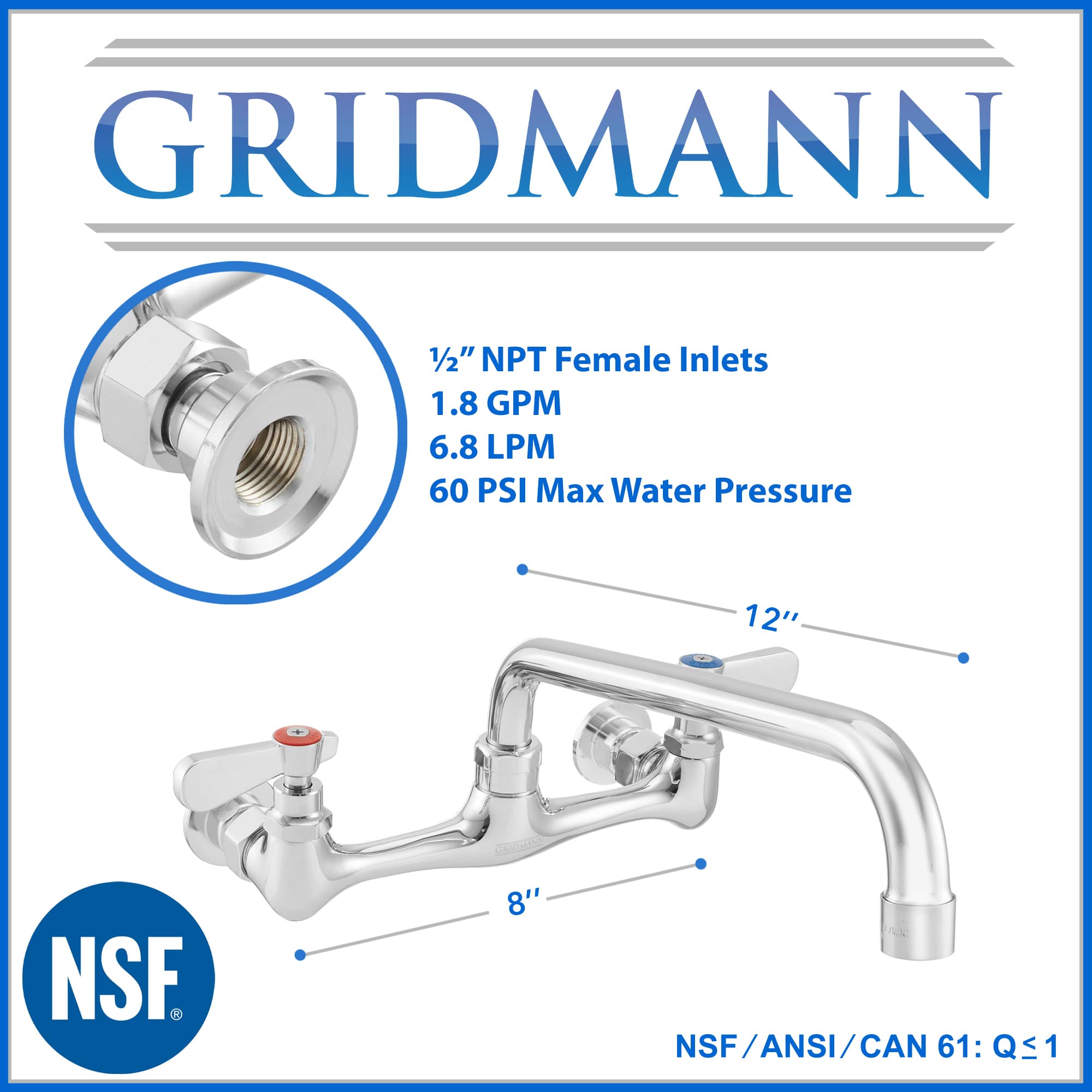 GRIDMANN REST-SINK-FCT823 Kitchen-Faucets - View #5