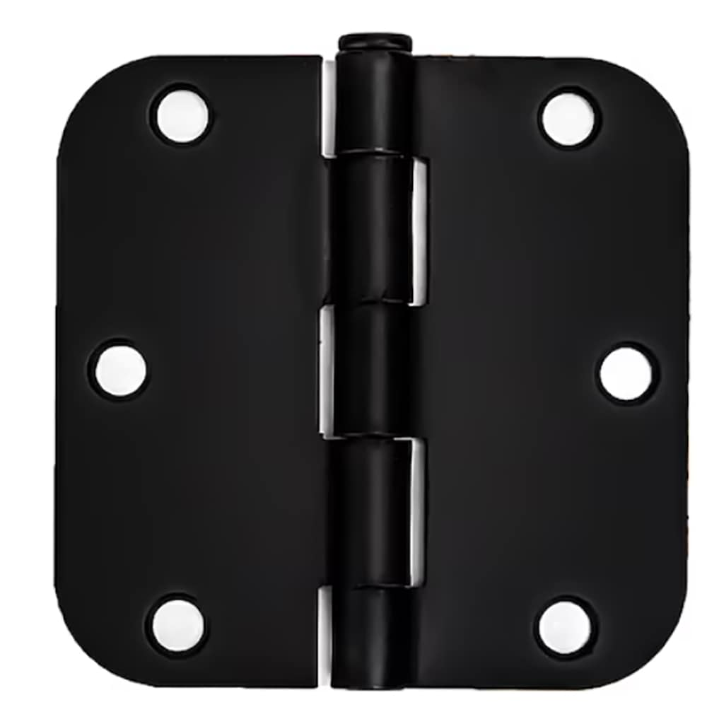RELIABILT 16-8942 3-1/2-in H x 5/8-in Radius Matte Black Mortise Interior Door Hinge 30 -Pack