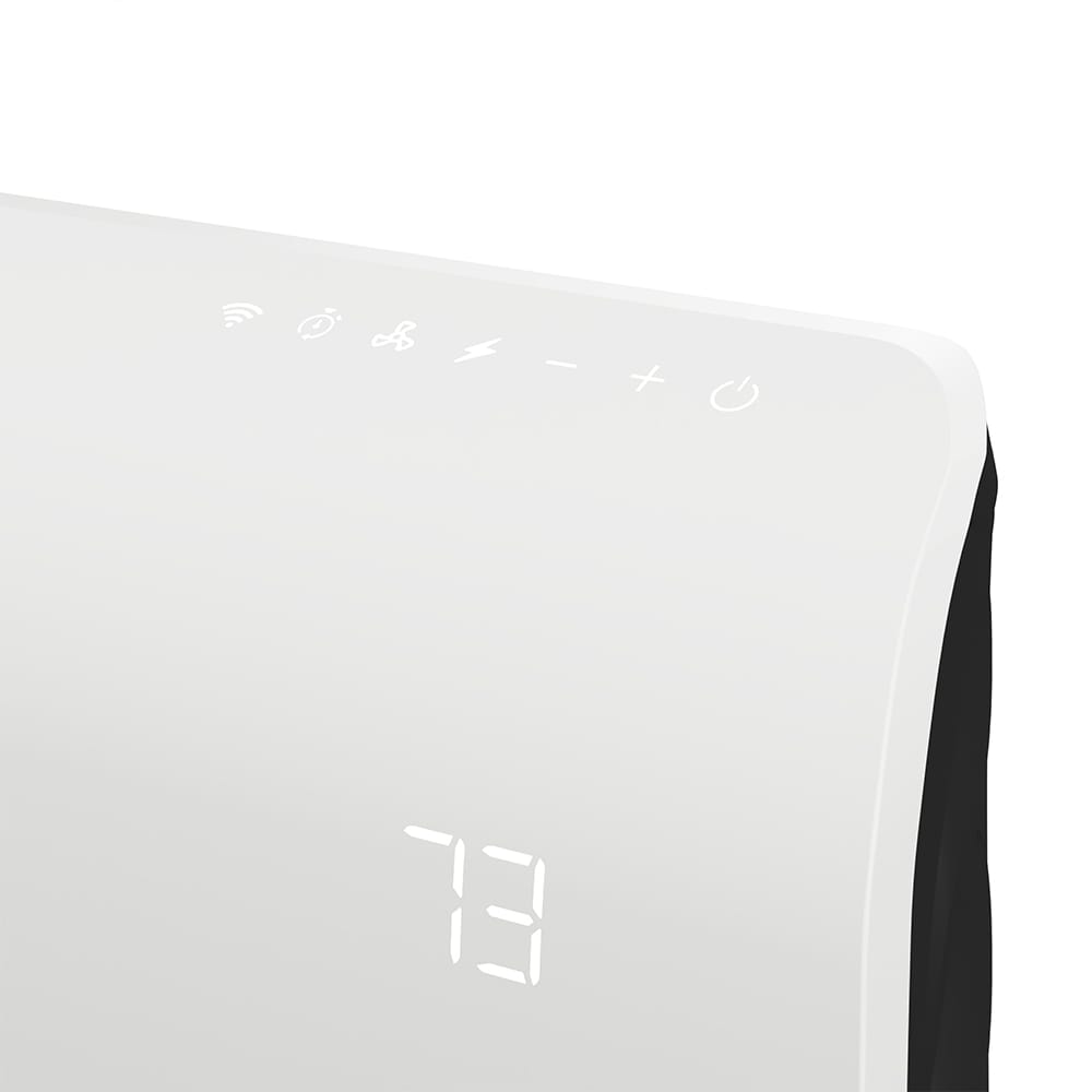 White Infrared Wall Heater with WiFi and Thermostat