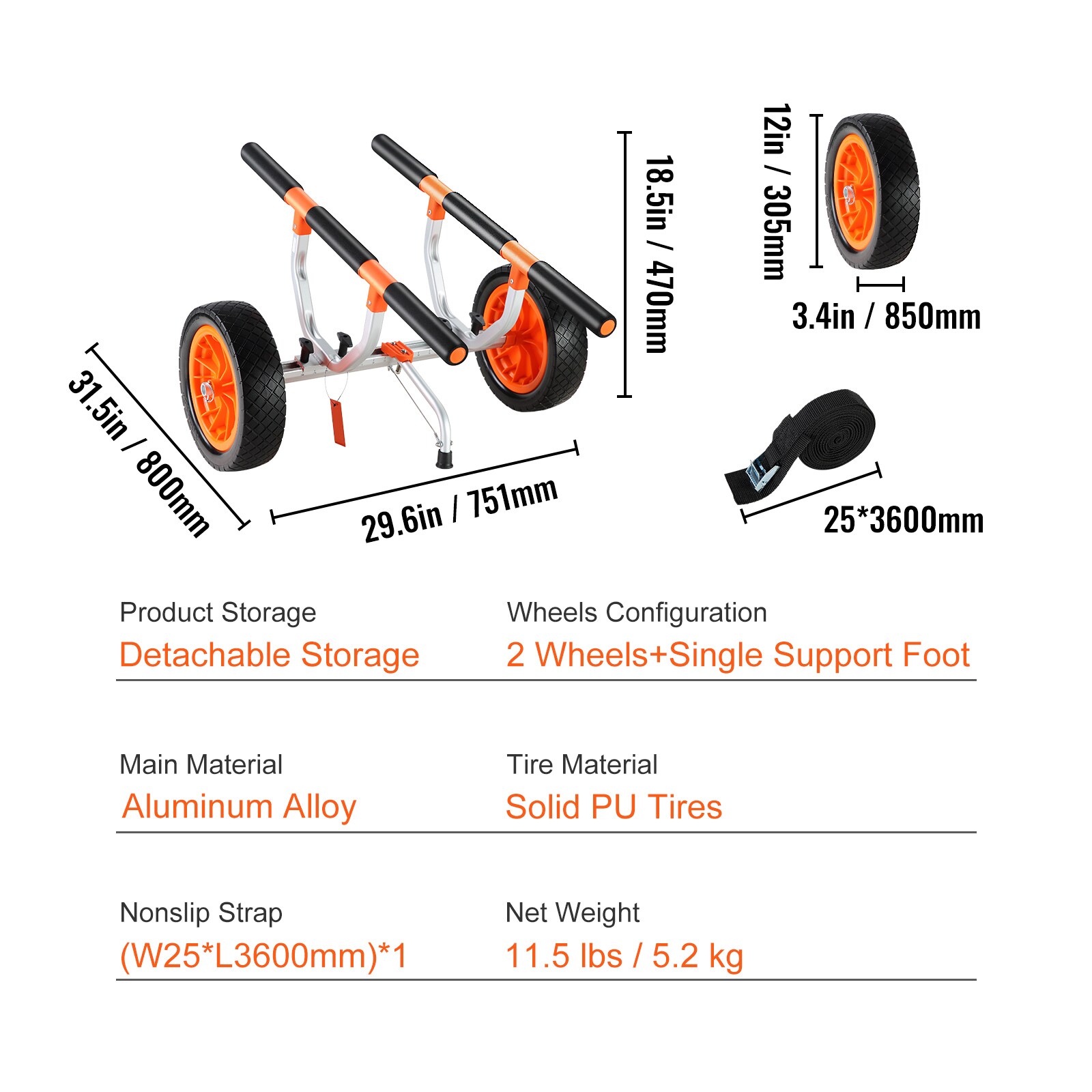 VEVOR SCS450LBS12I00320V0 Trailer-Towing-Accessories - View #7